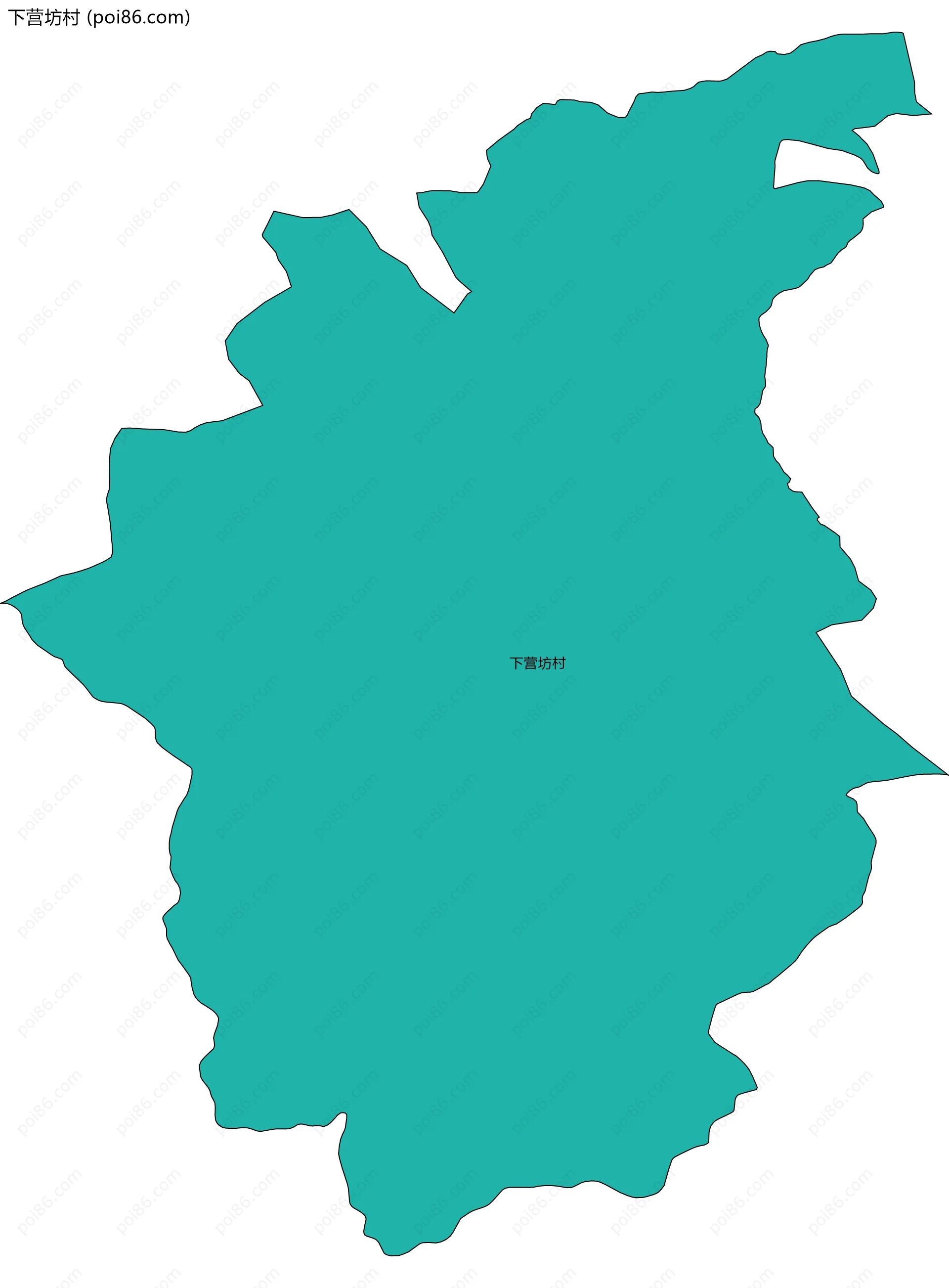 下营坊村边界地图