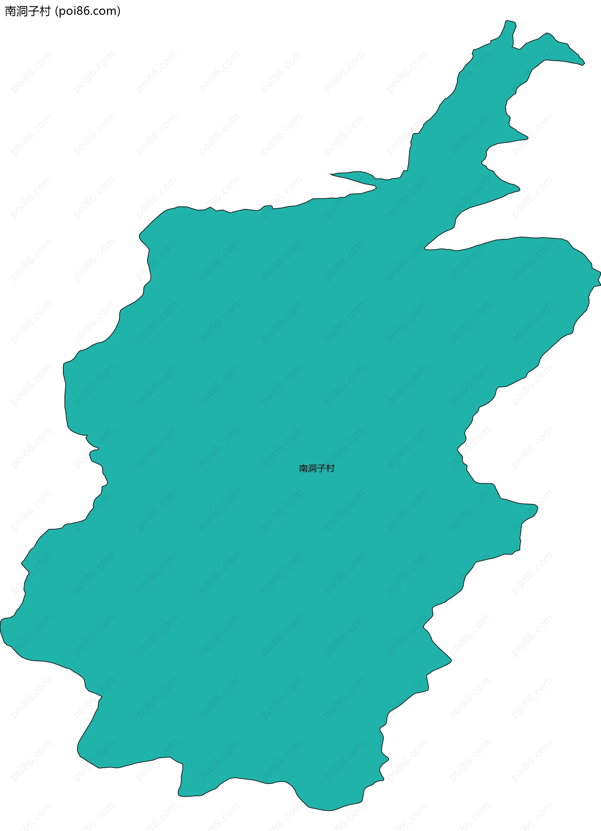 南洞子村边界地图