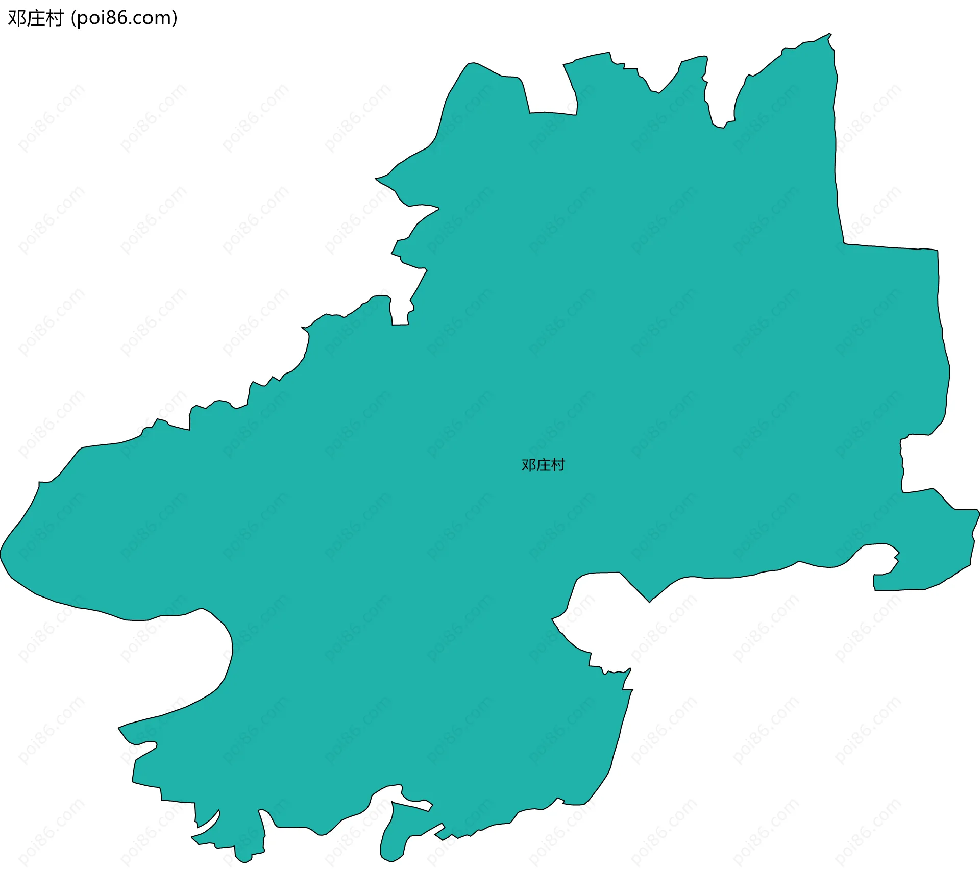 邓庄村边界地图