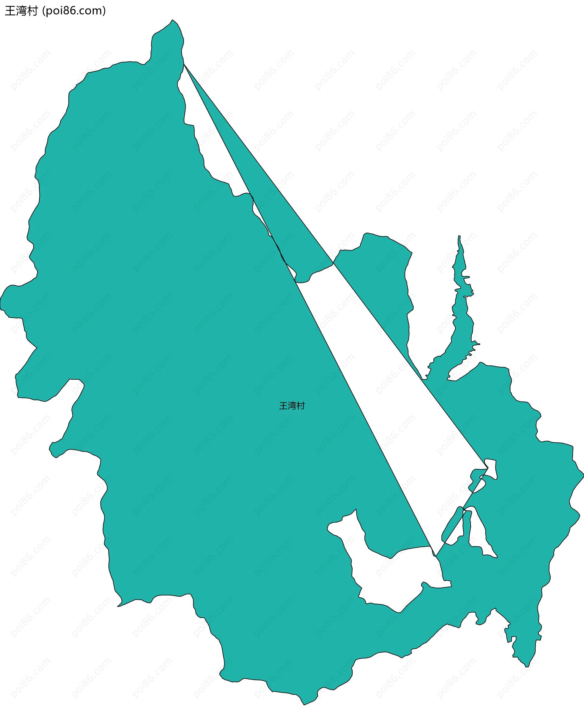 王湾村边界地图