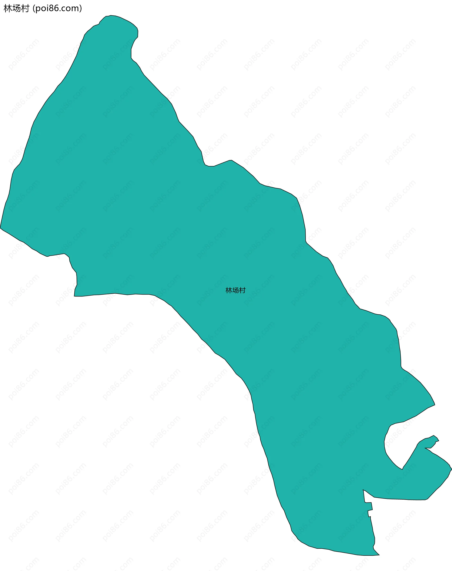 林场村边界地图