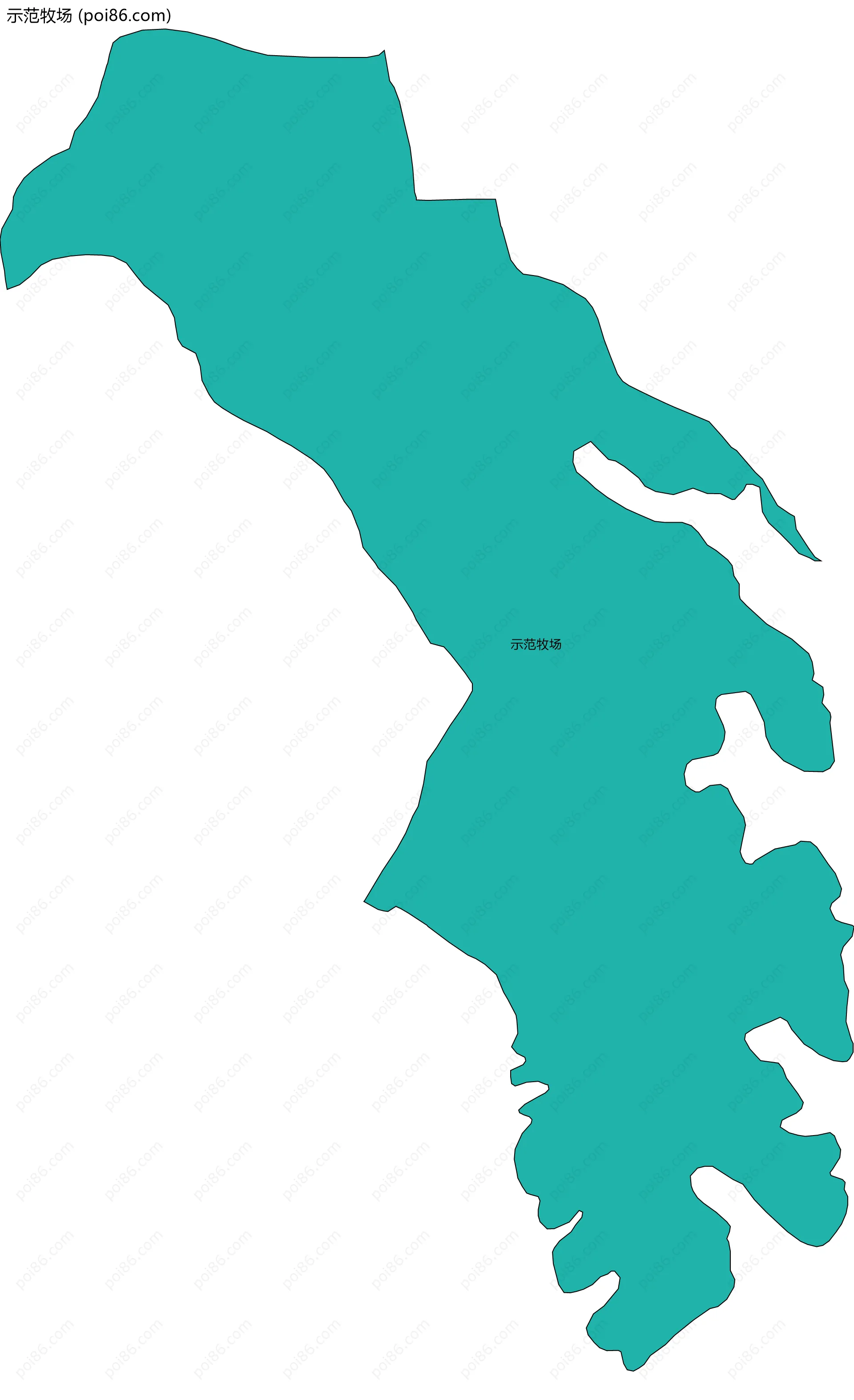 示范牧场边界地图