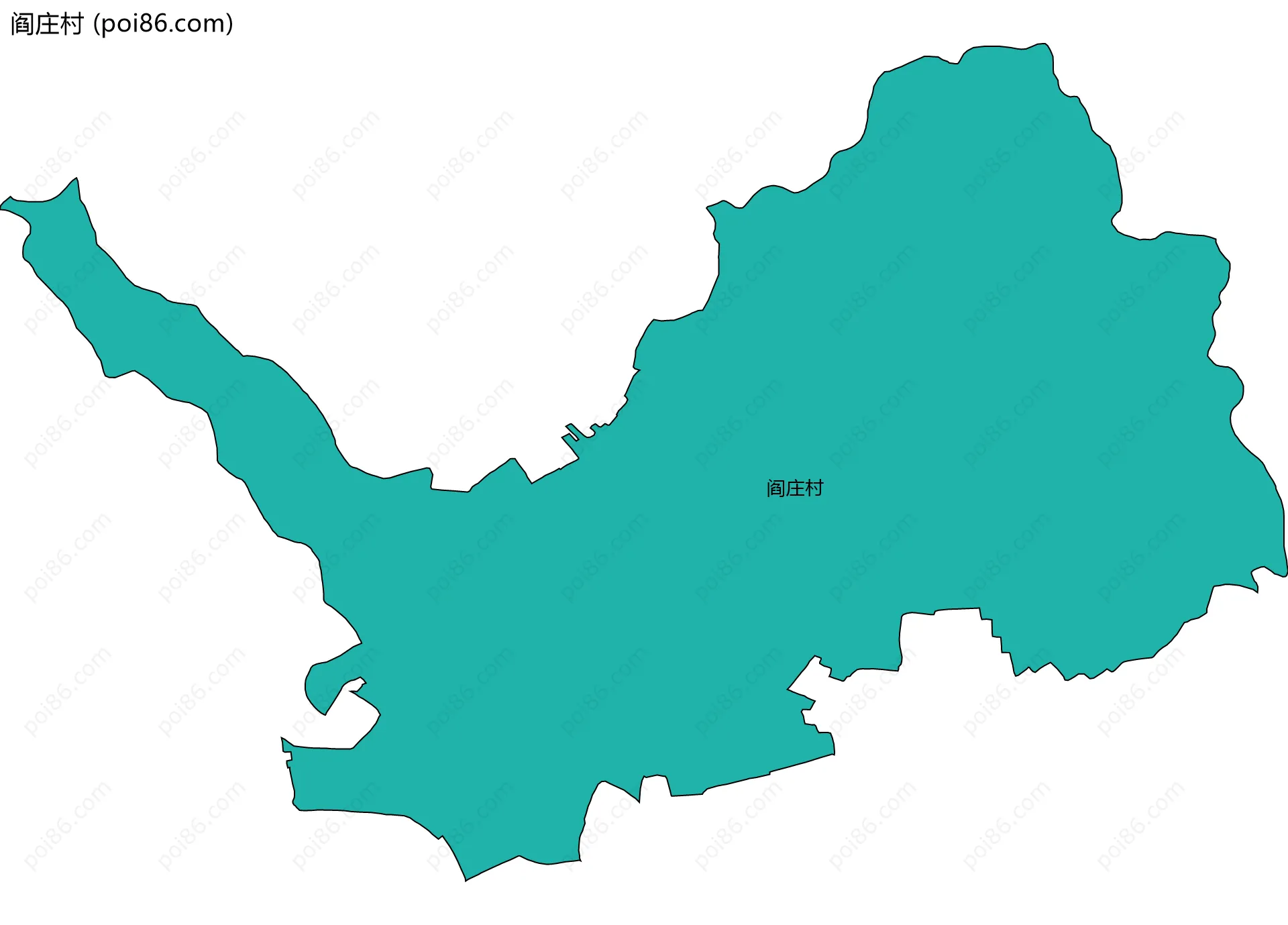 阎庄村边界地图