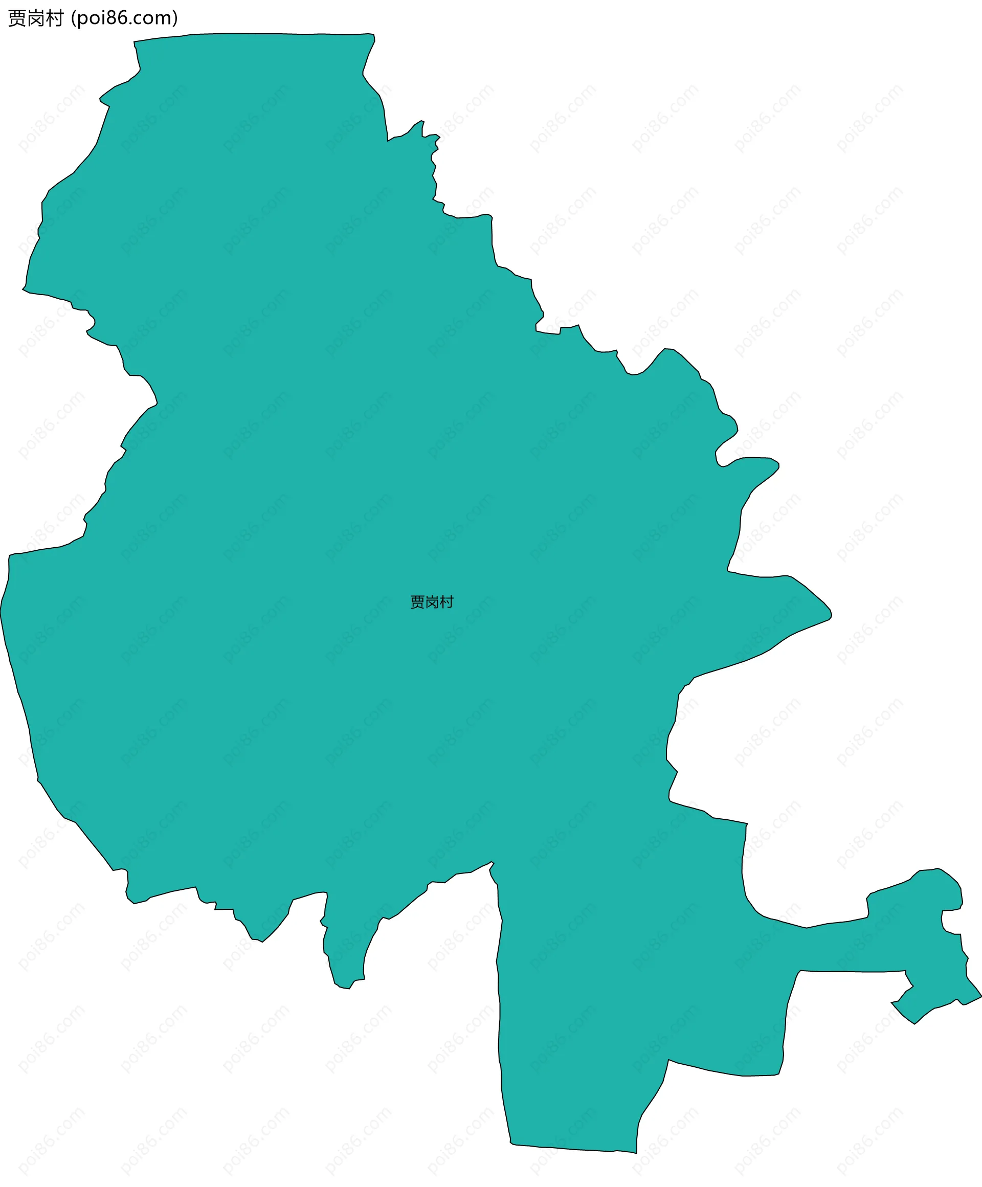 贾岗村边界地图