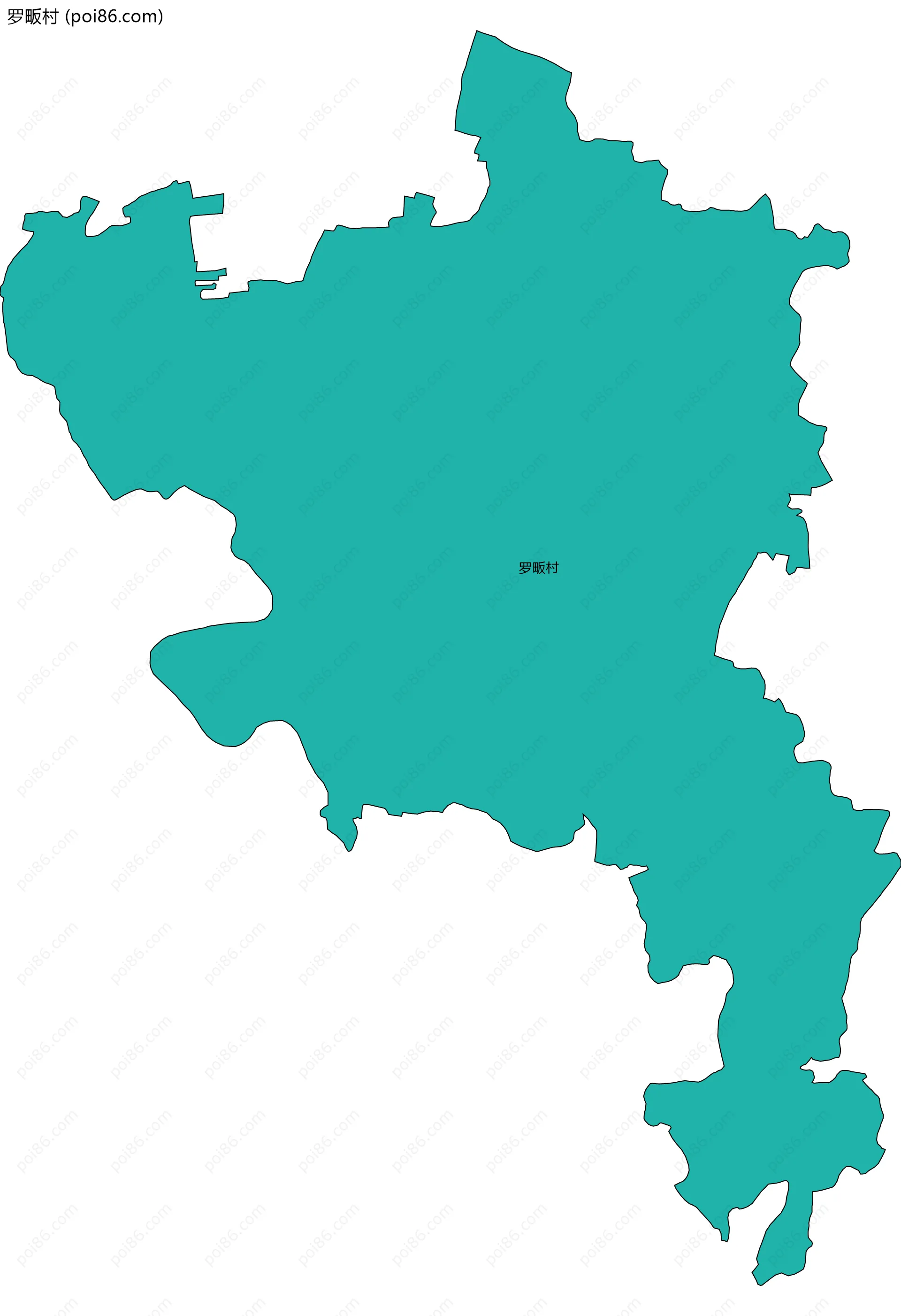 罗畈村边界地图