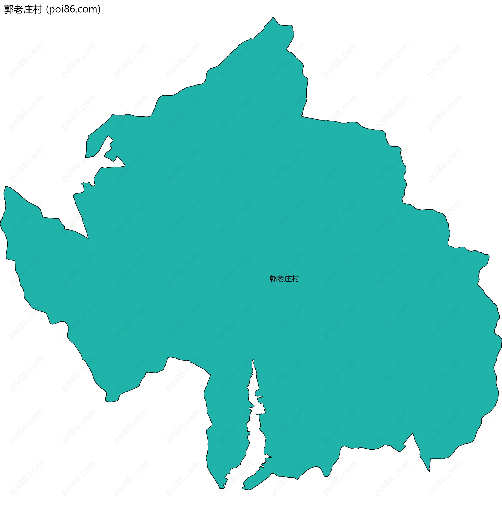 郭老庄村边界地图