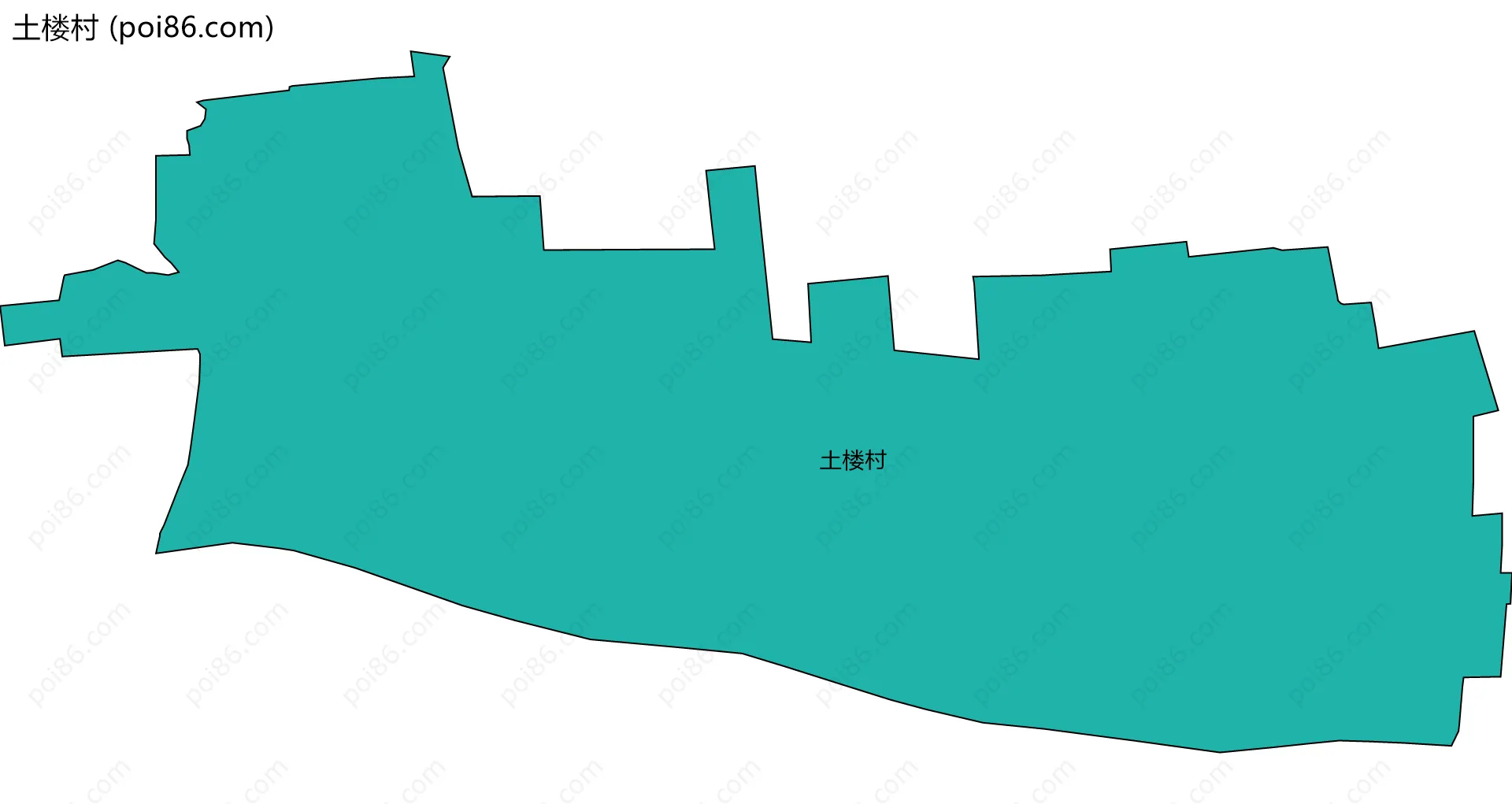 土楼村边界地图