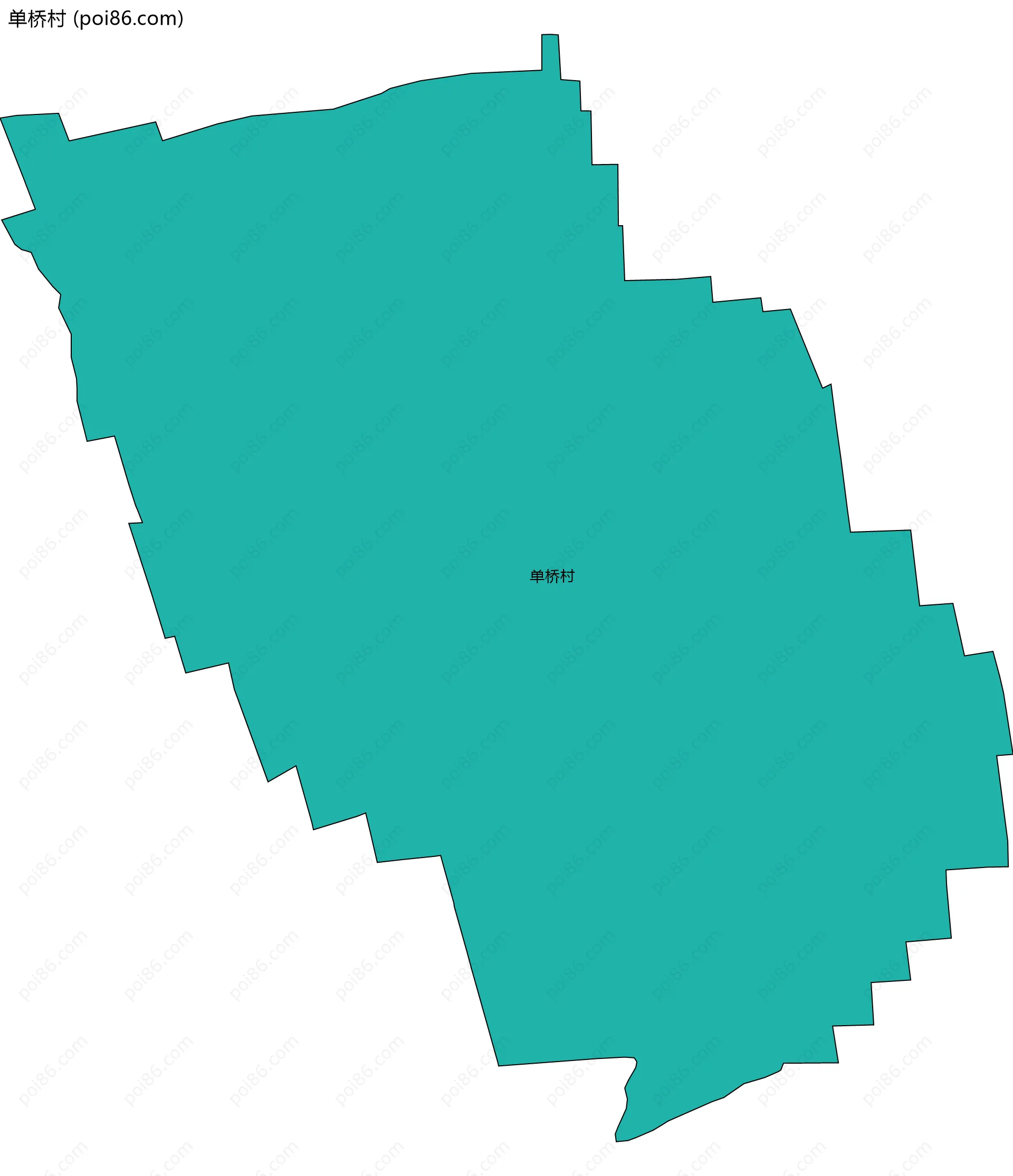 单桥村边界地图
