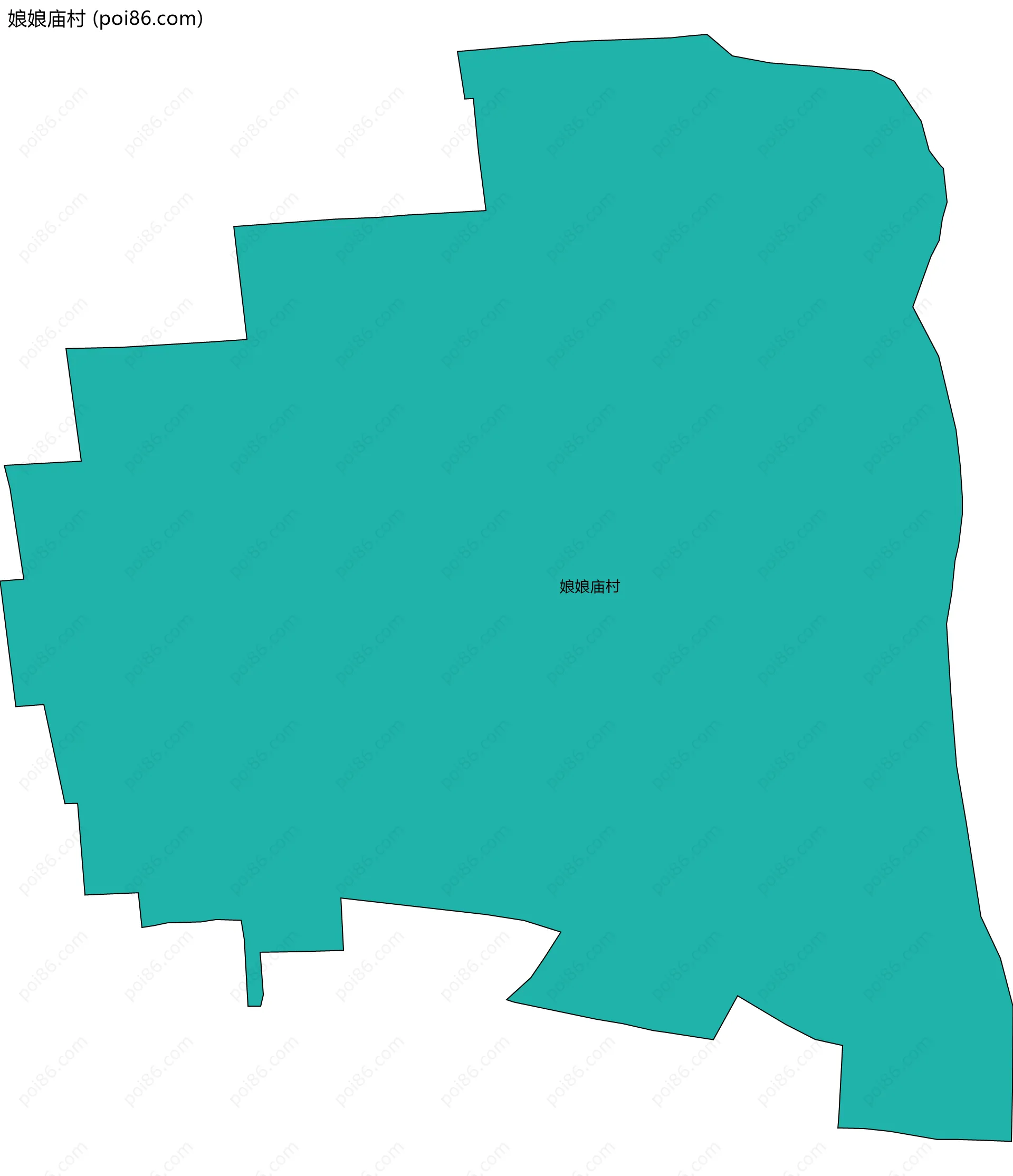 娘娘庙村边界地图