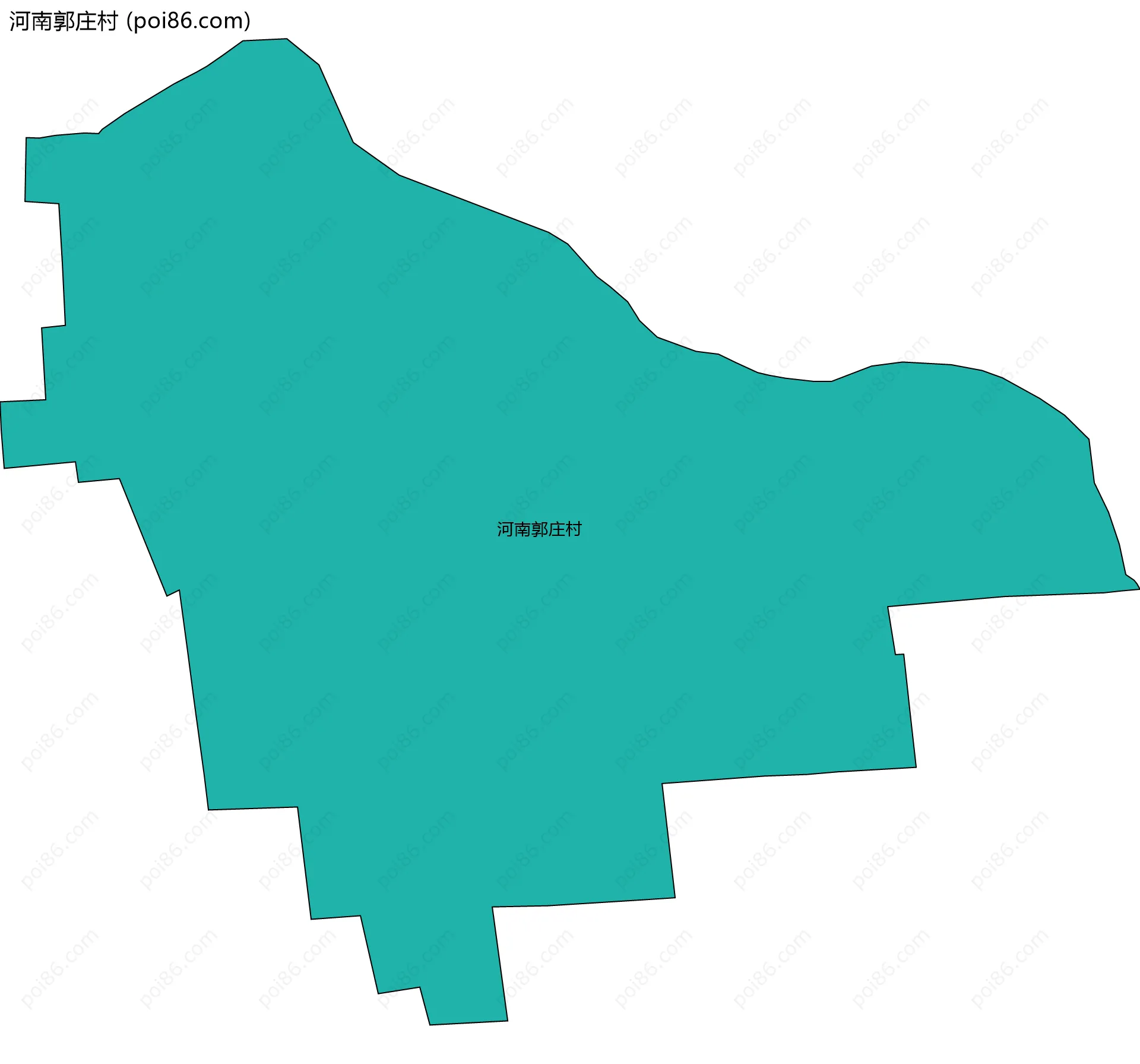 河南郭庄村边界地图