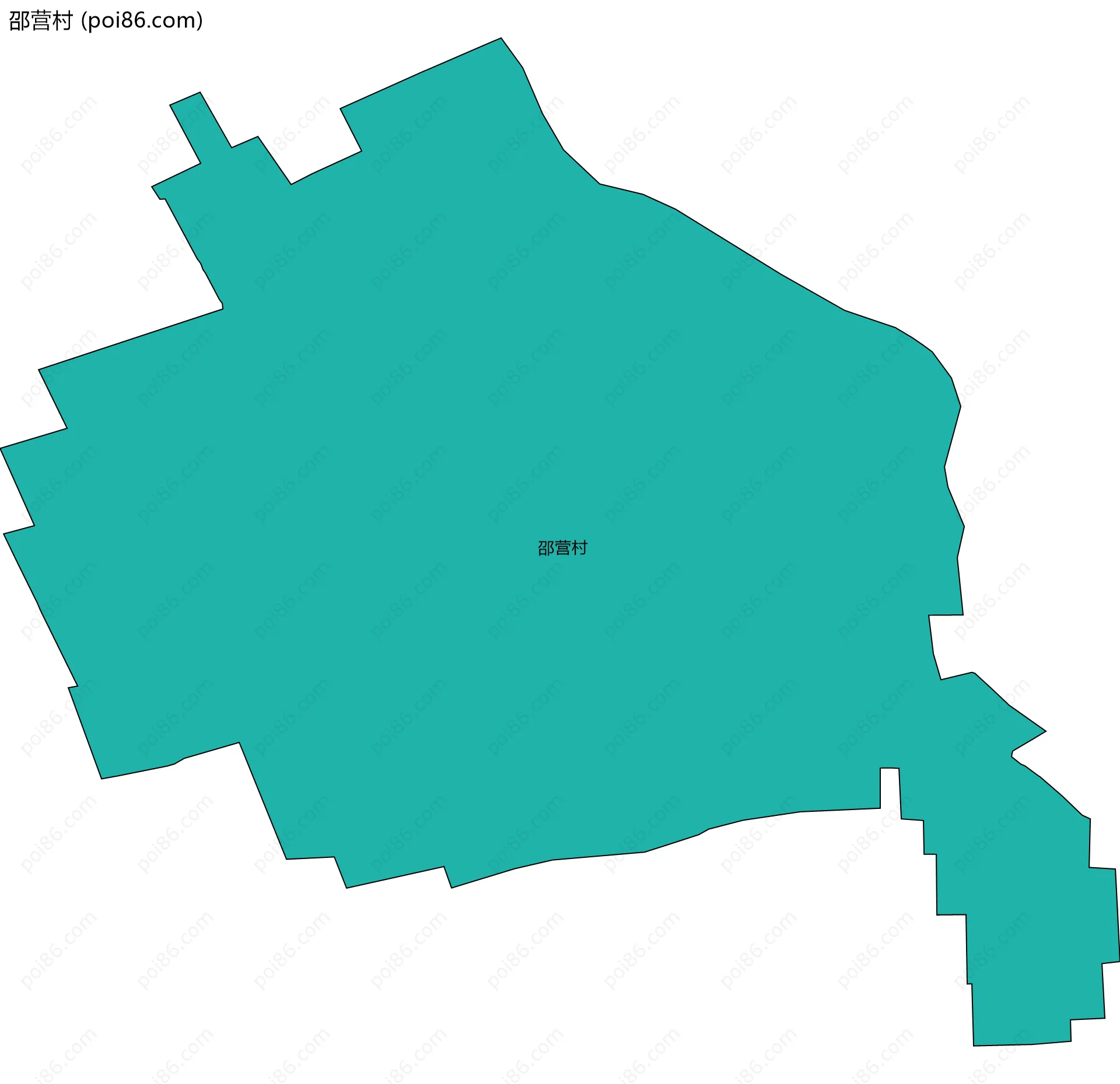 邵营村边界地图