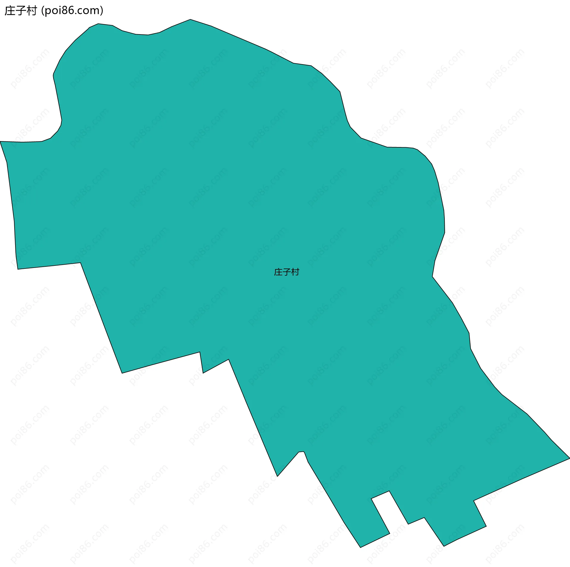 庄子村边界地图
