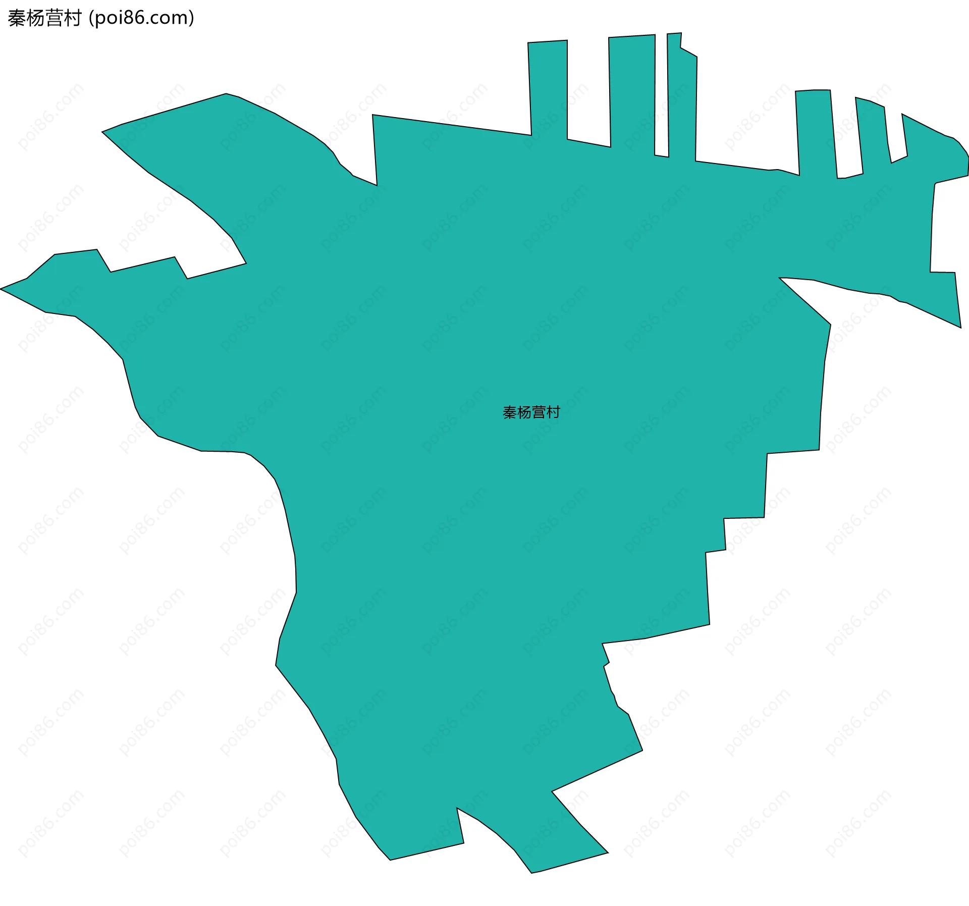 秦杨营村边界地图