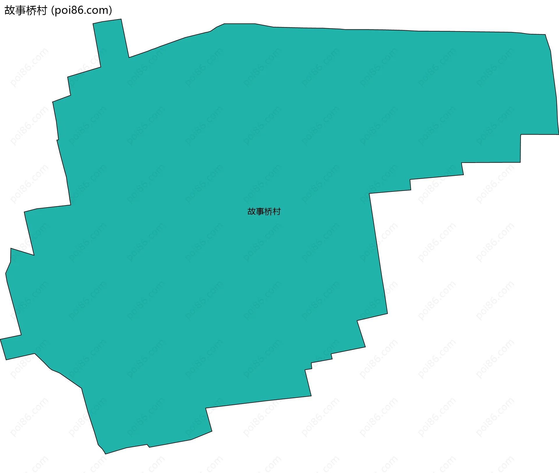 故事桥村边界地图
