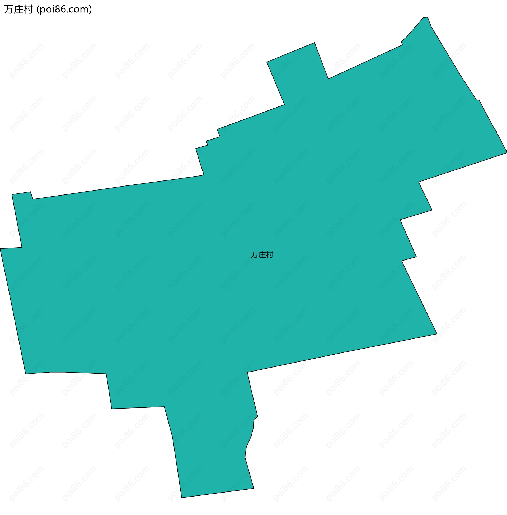 万庄村边界地图