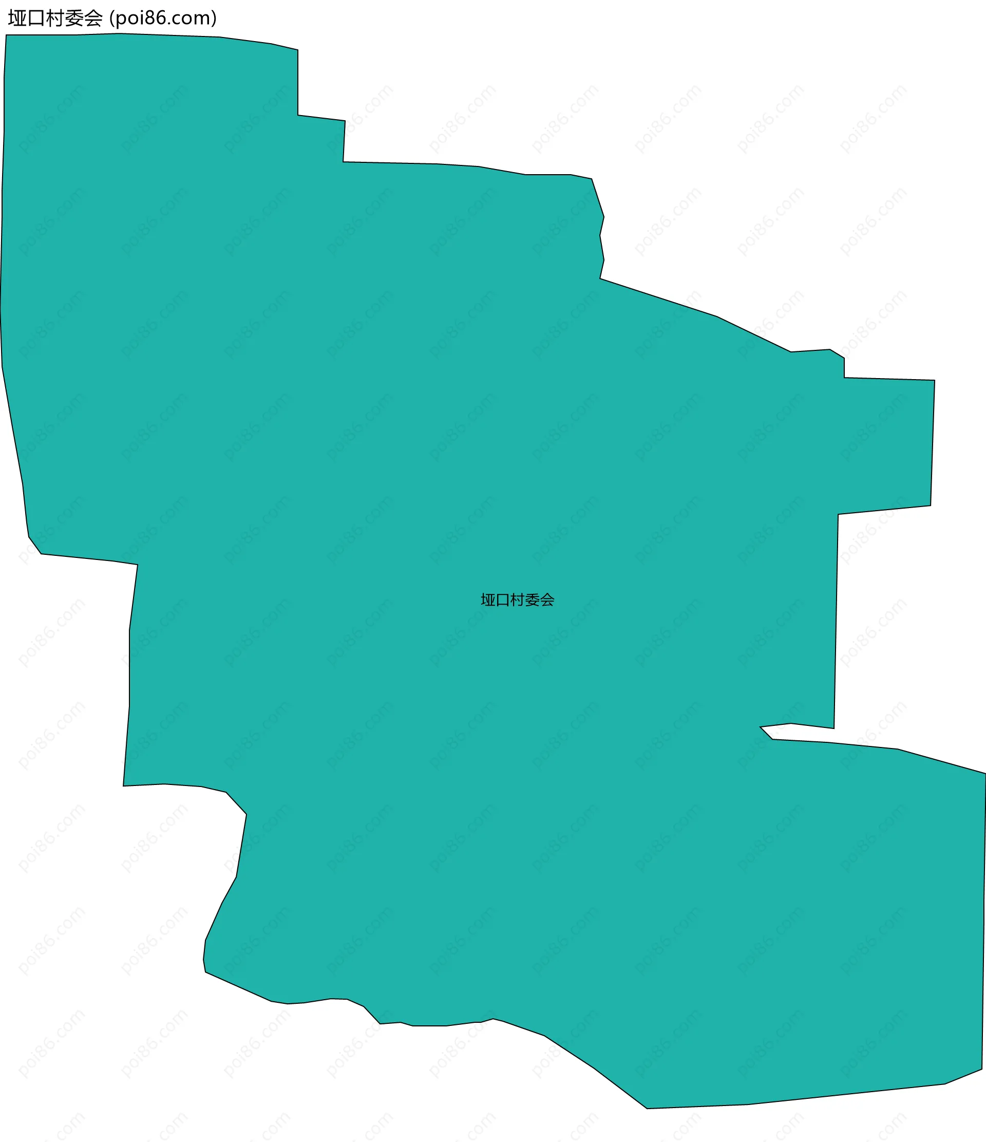 垭口村委会边界地图