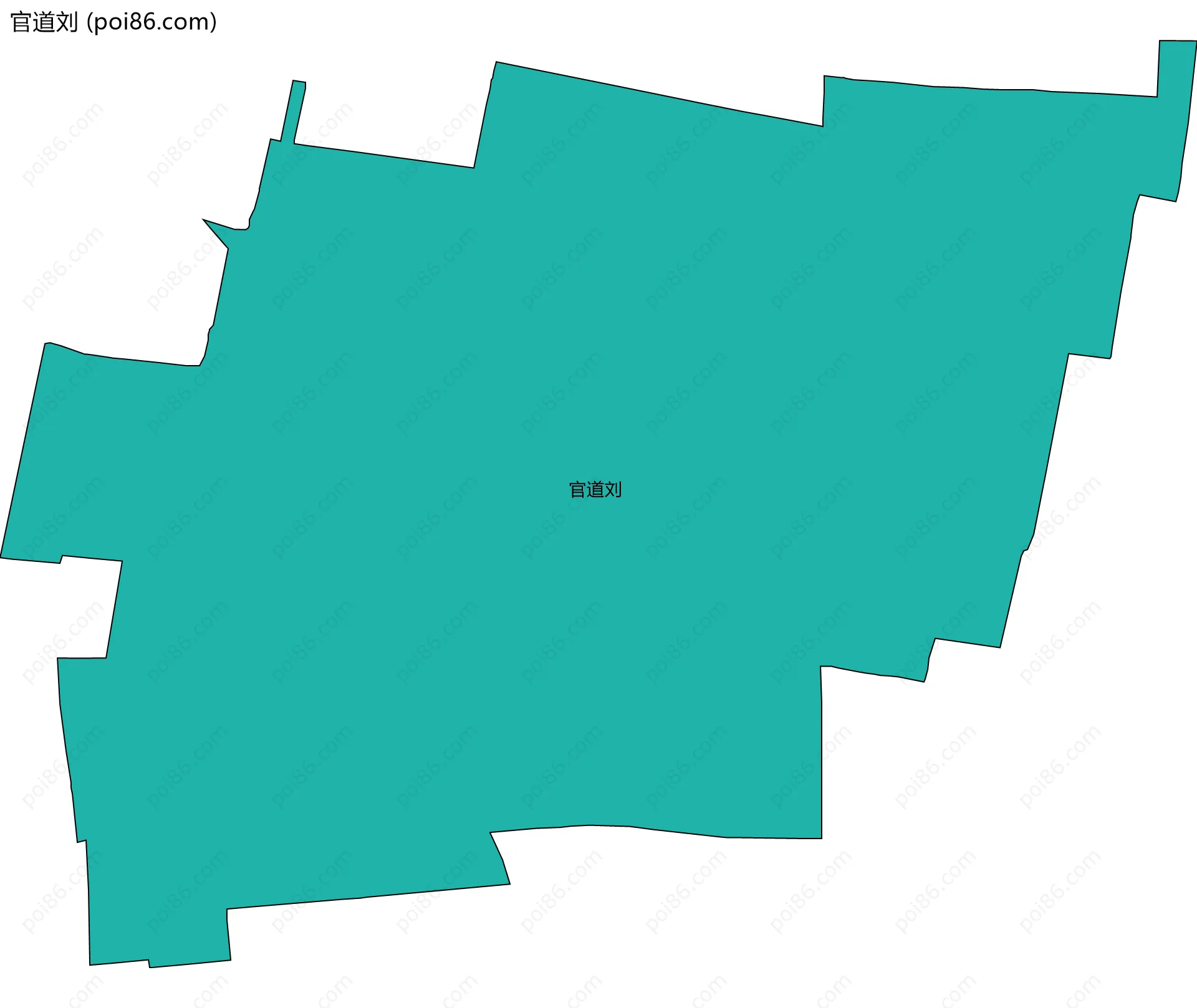 官道刘边界地图