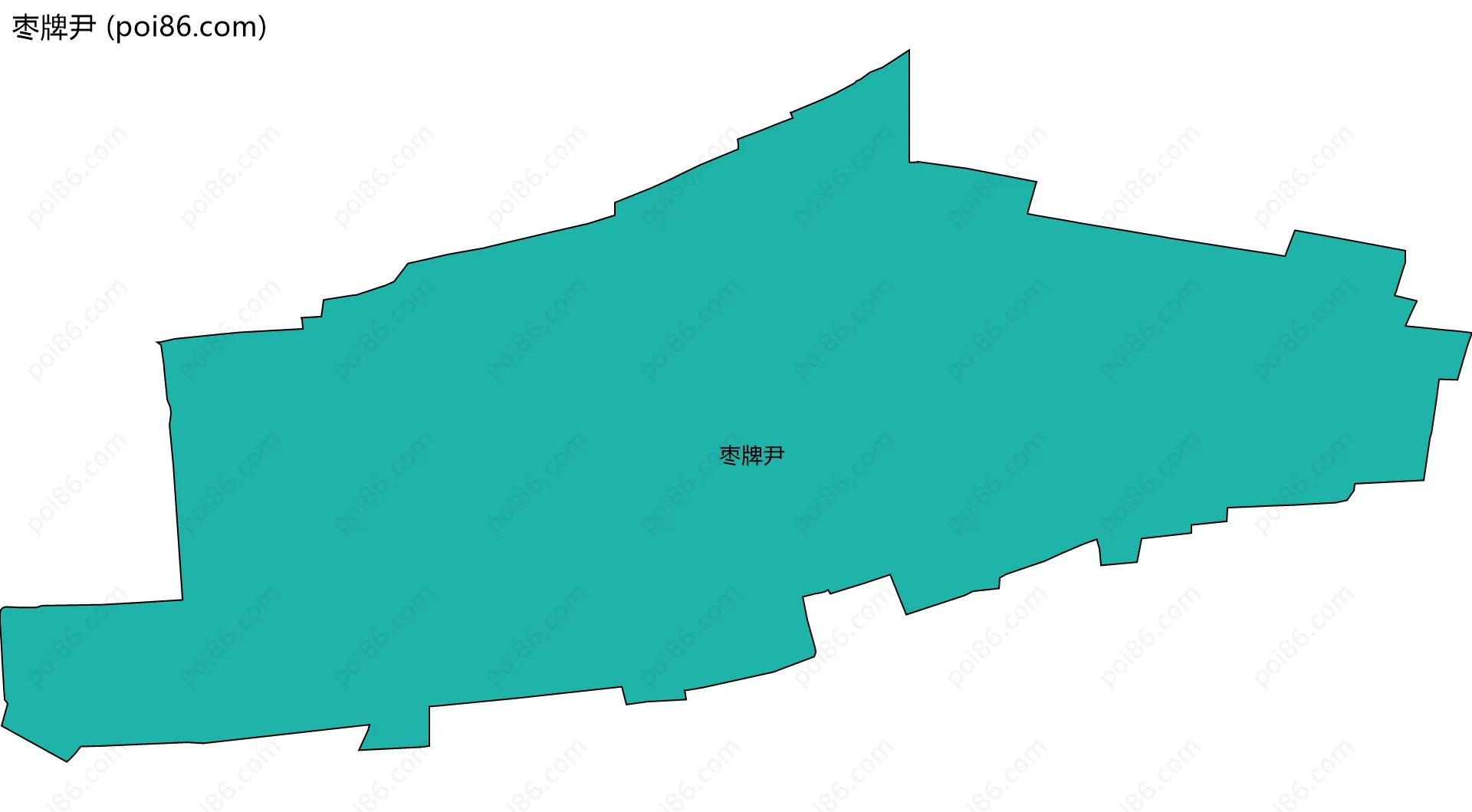 枣牌尹边界地图