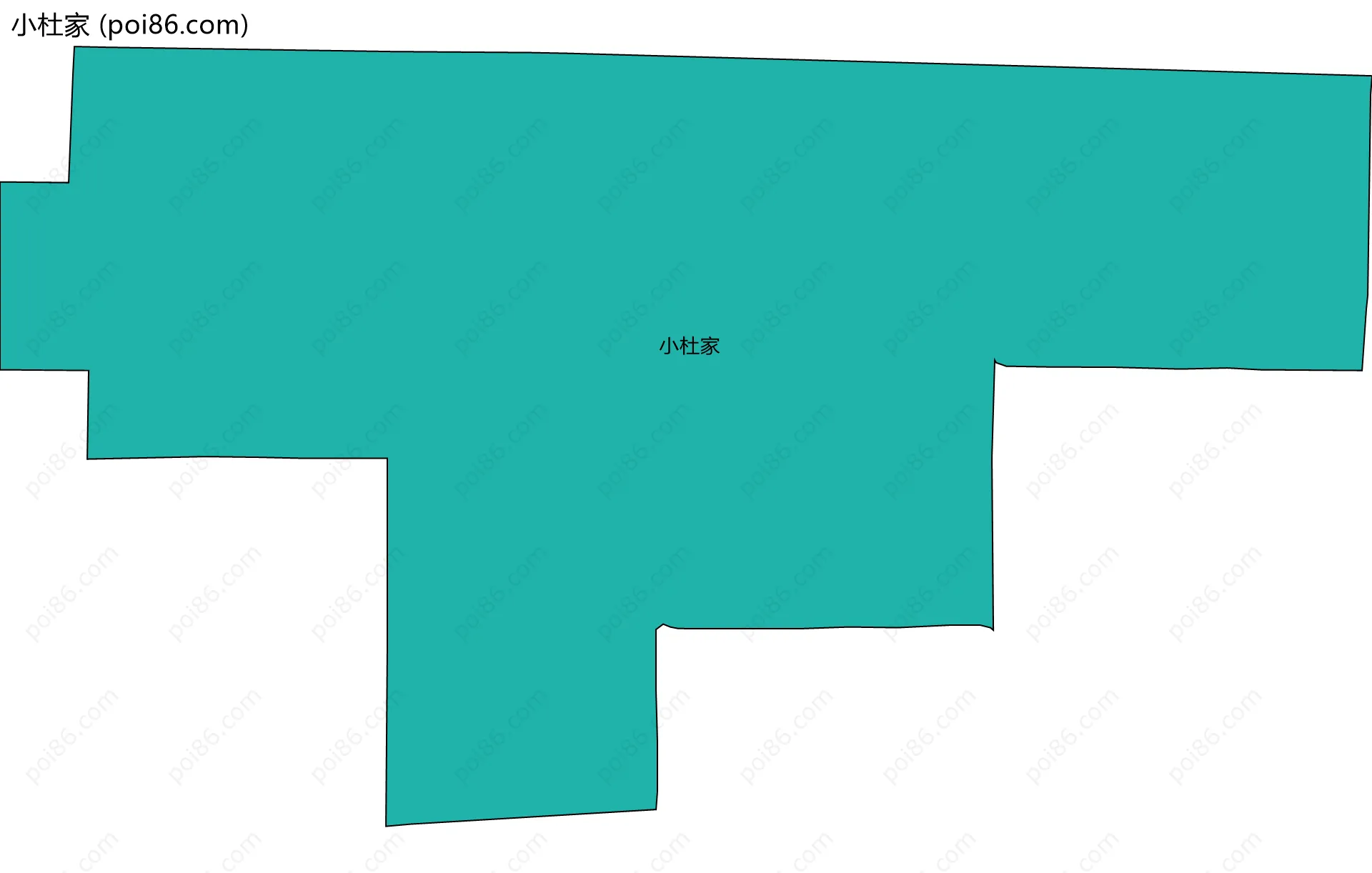 小杜家边界地图