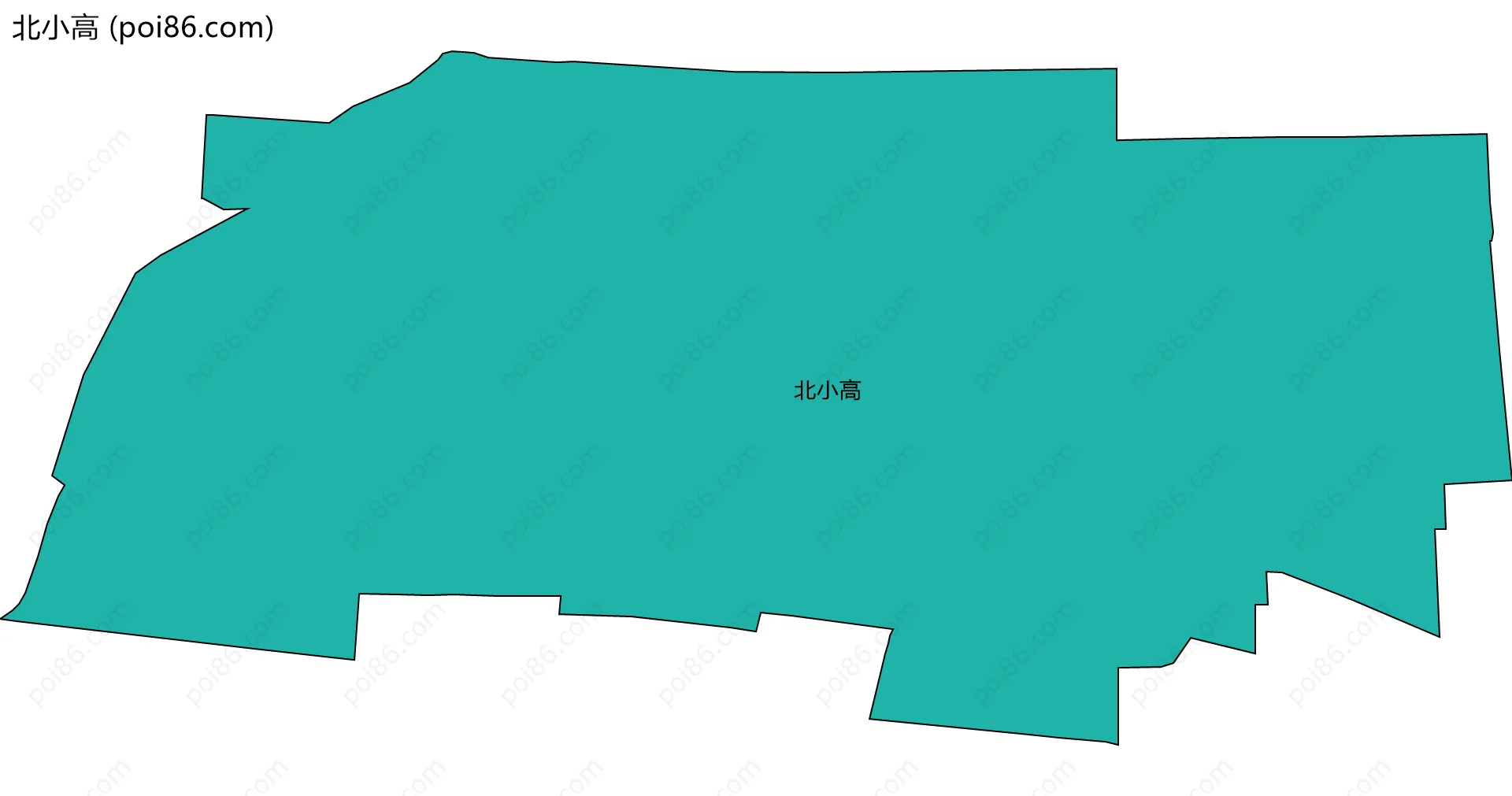 北小高边界地图