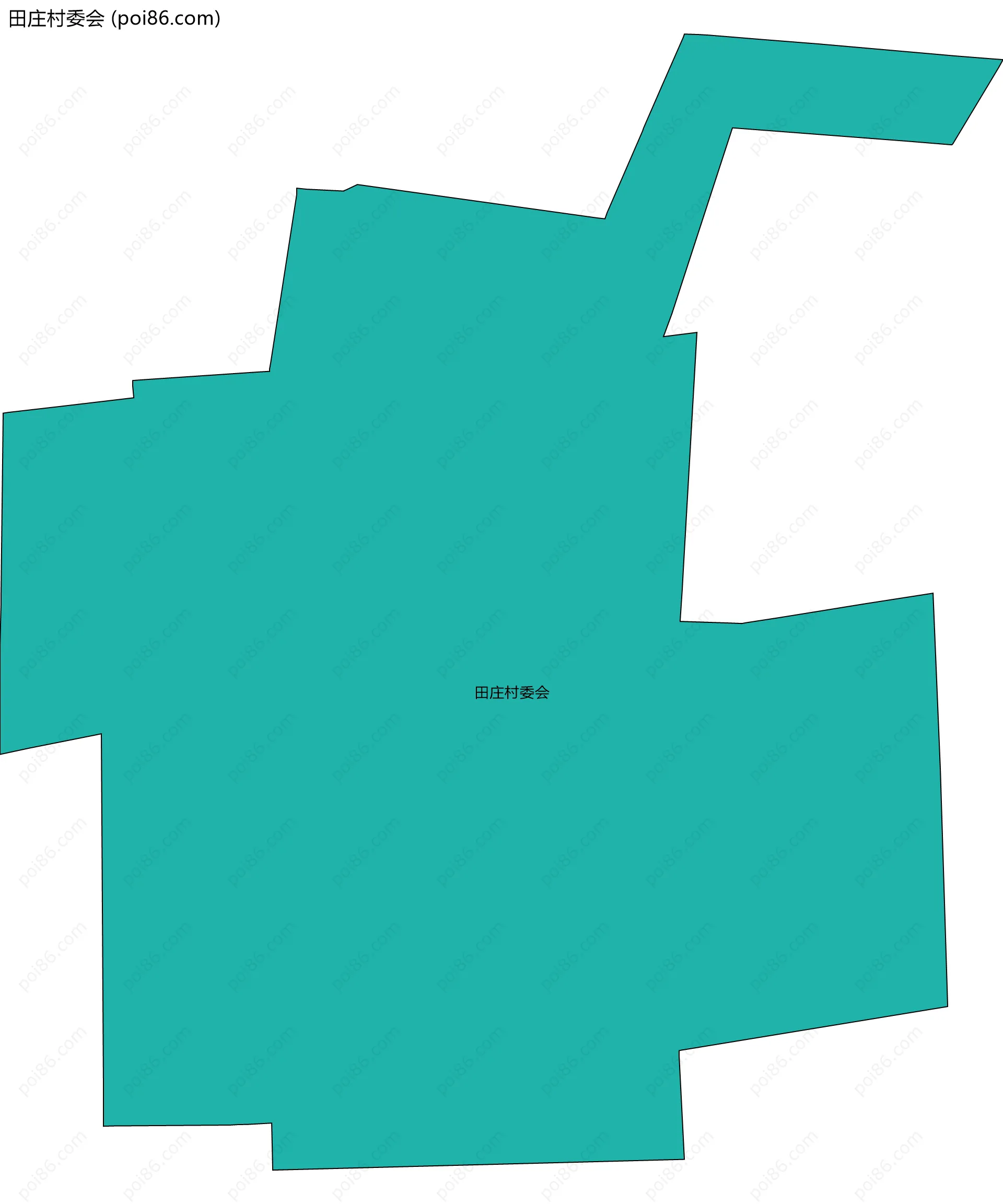 田庄村委会边界地图