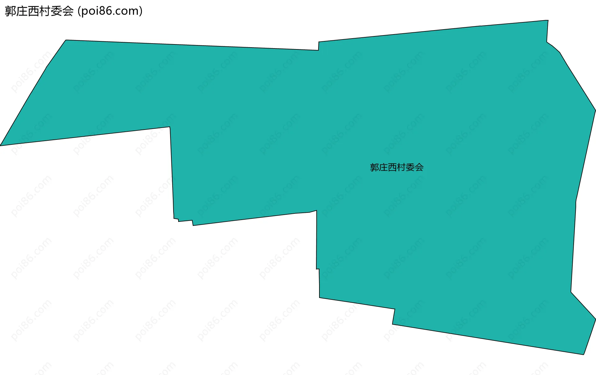 郭庄西村委会边界地图