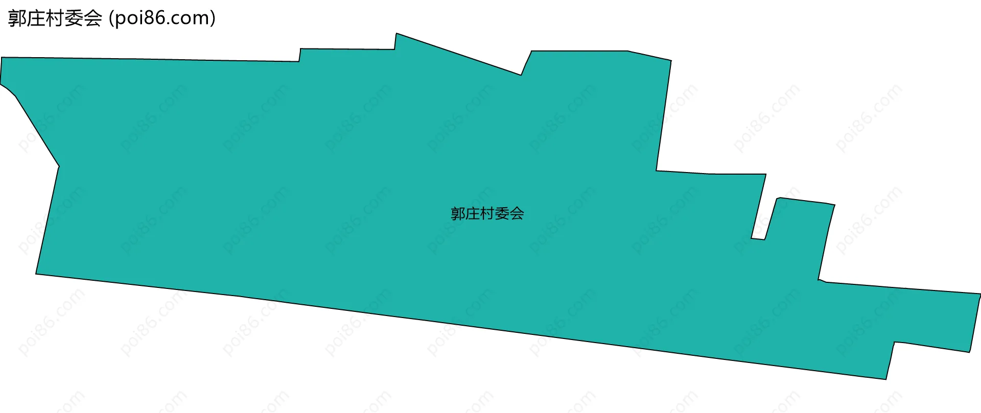 郭庄村委会边界地图