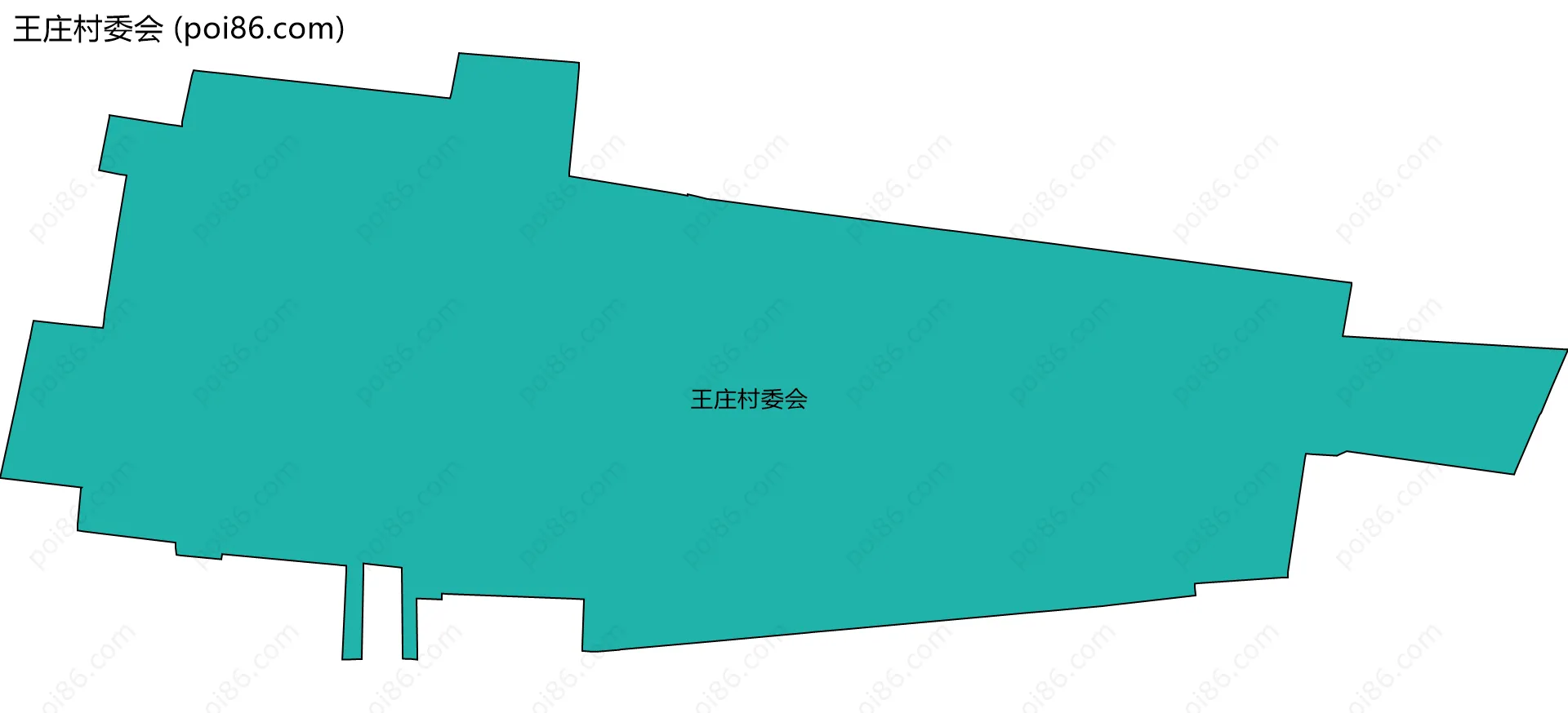 王庄村委会边界地图