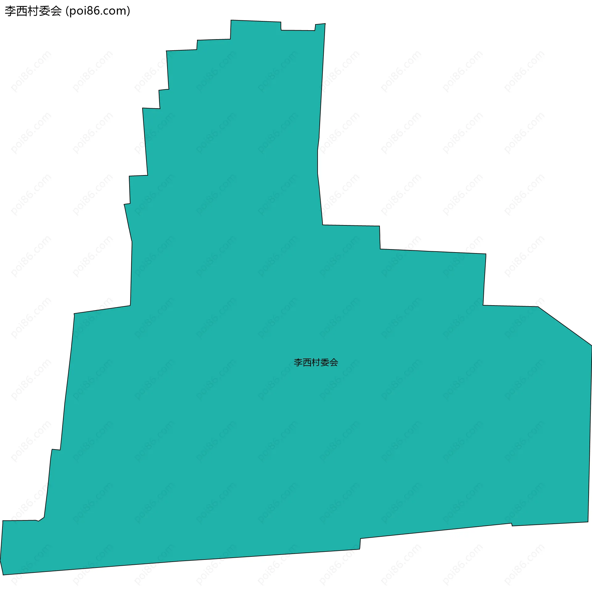 李西村委会边界地图