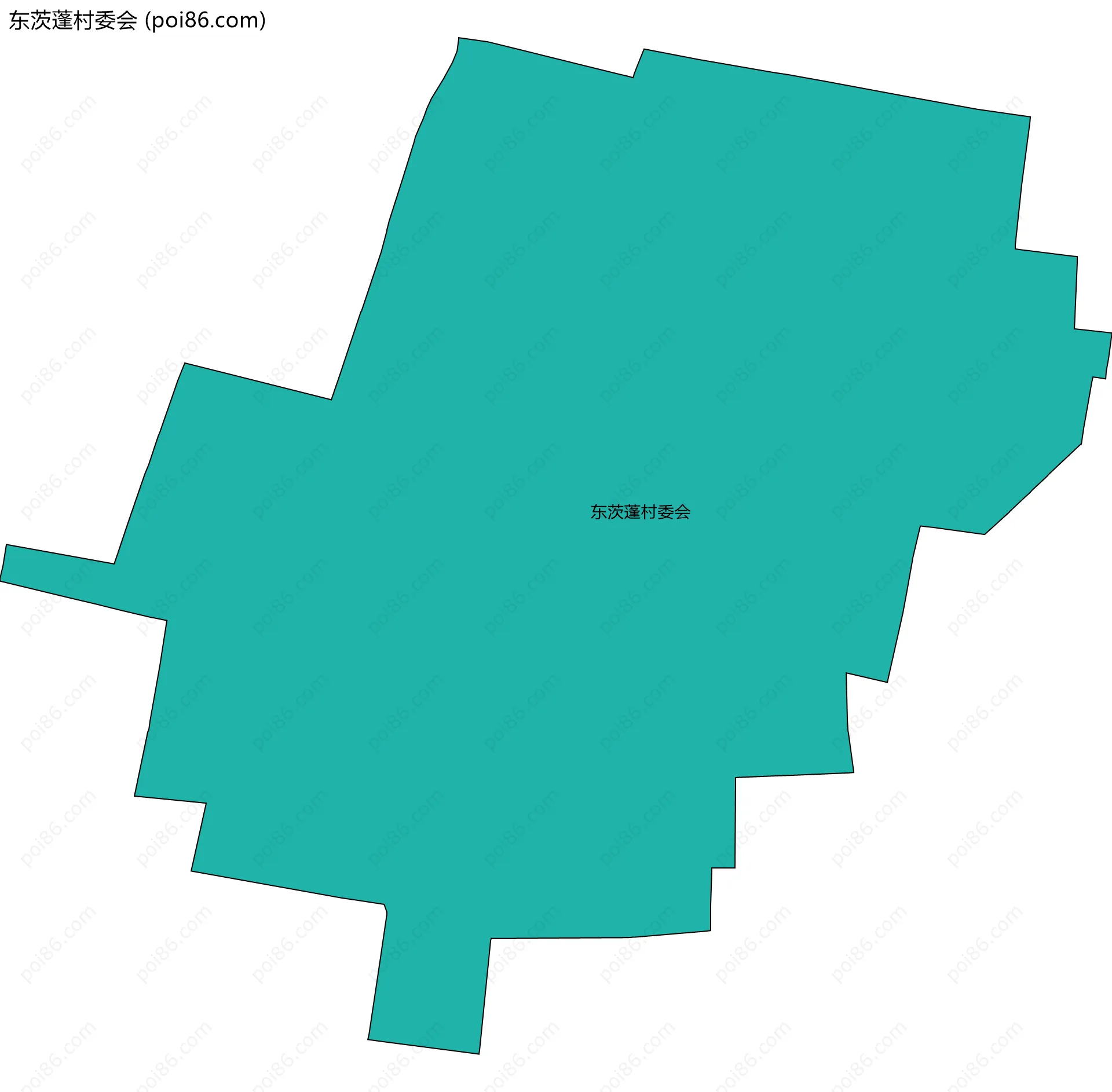 东茨蓬村委会边界地图