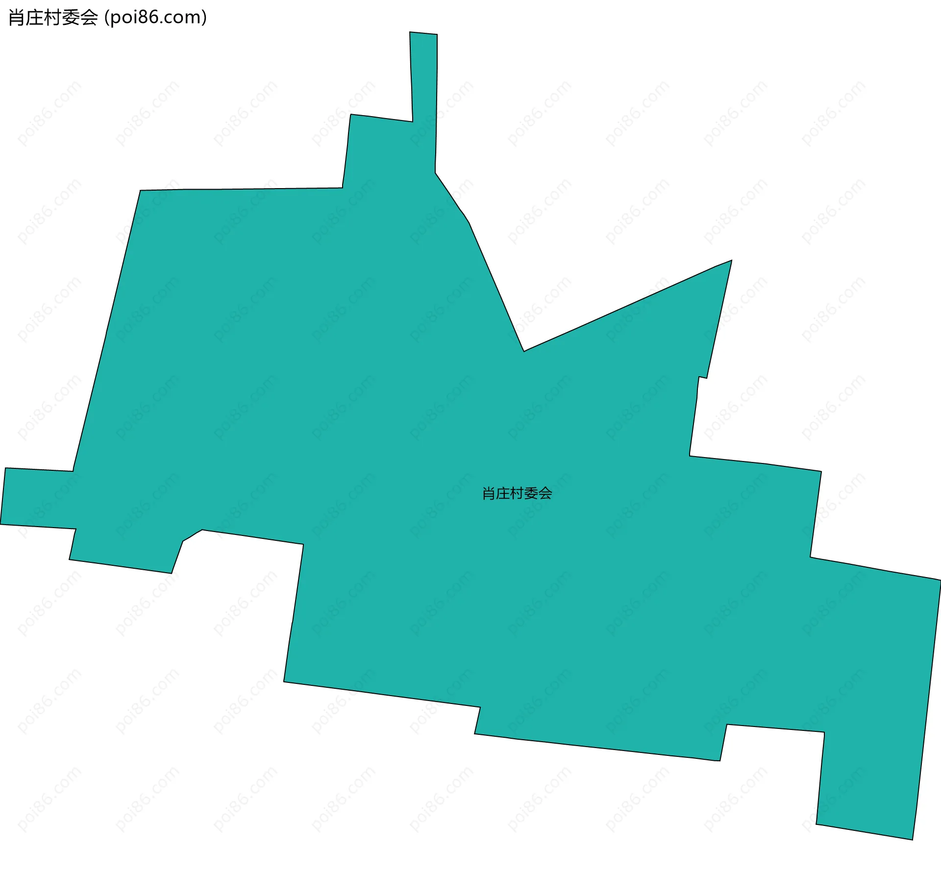 肖庄村委会边界地图