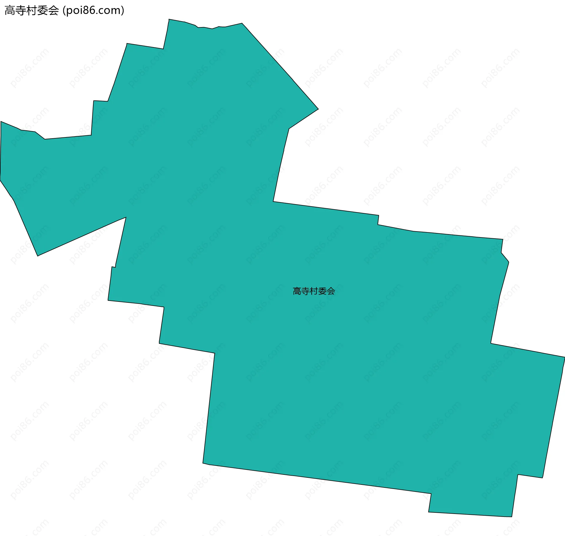 高寺村委会边界地图