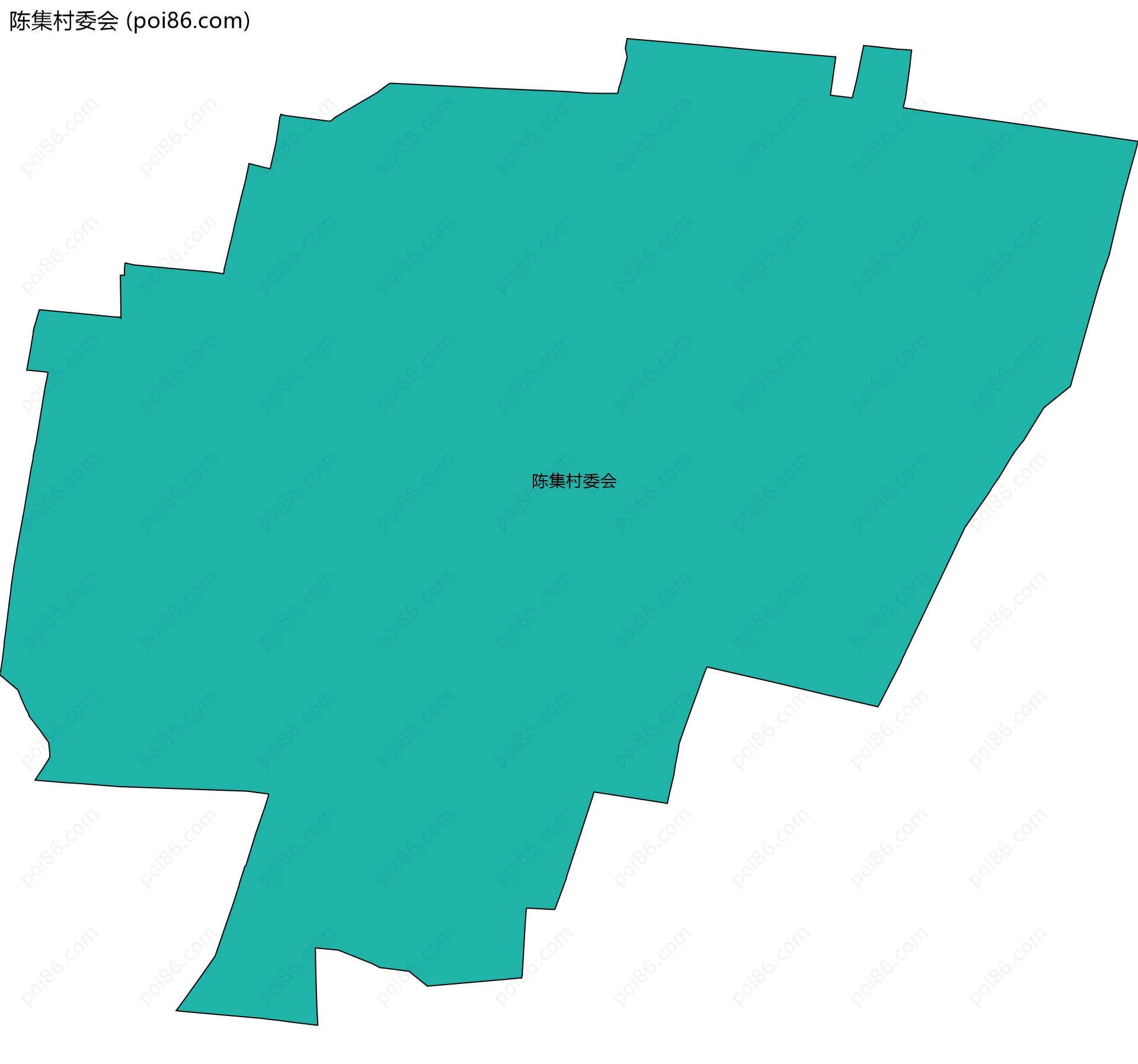 陈集村委会边界地图