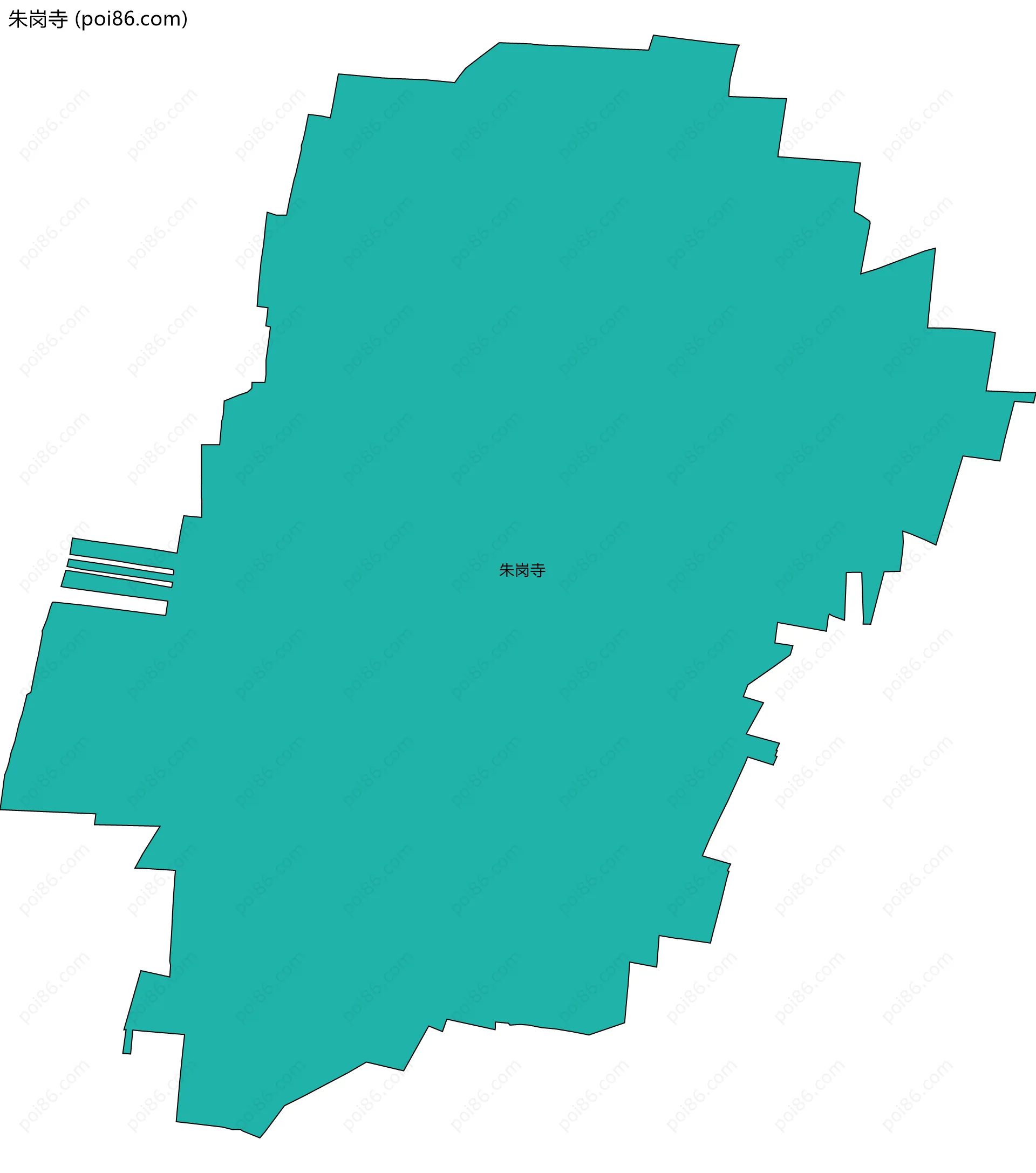 朱岗寺边界地图