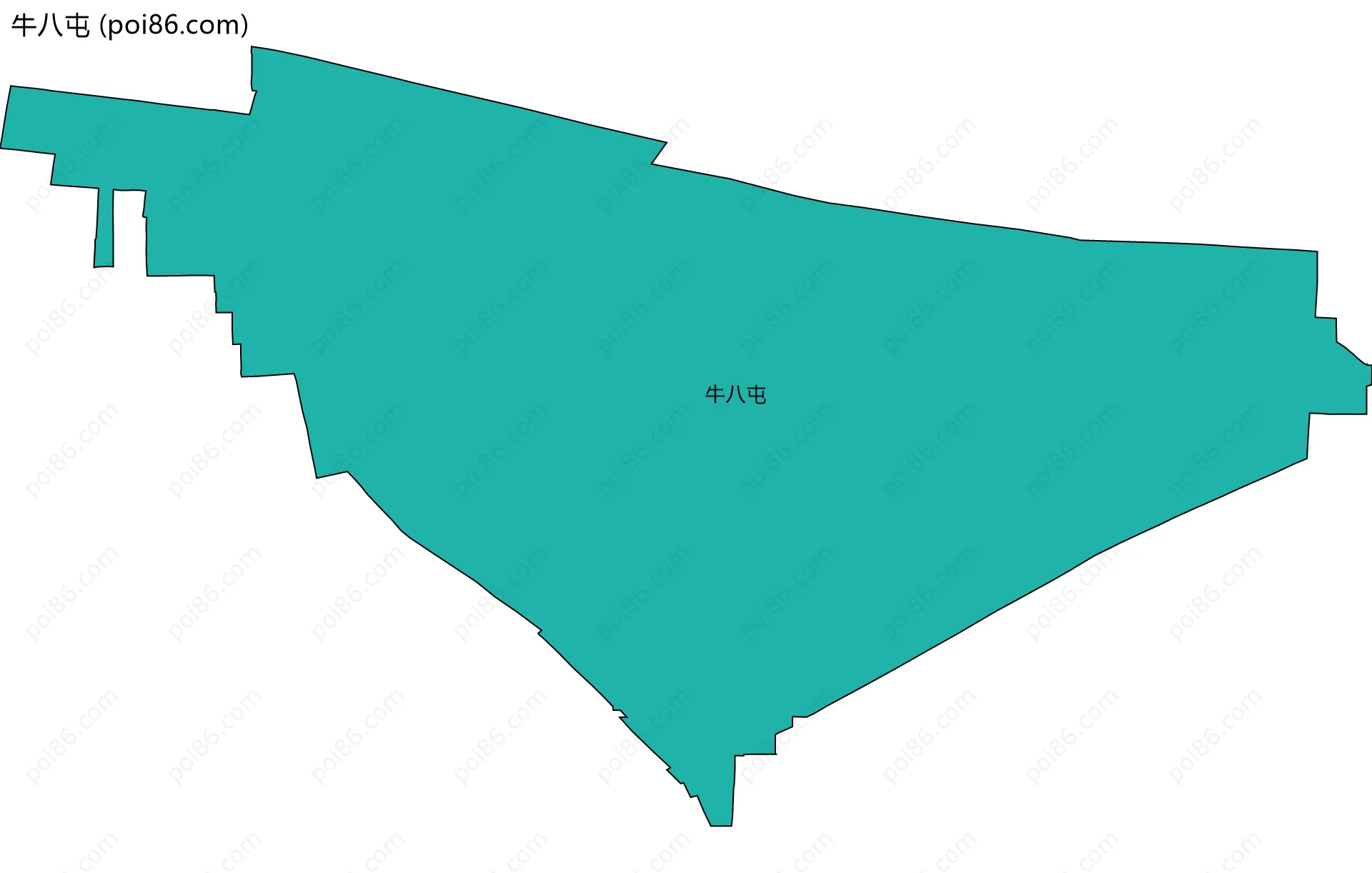 牛八屯边界地图