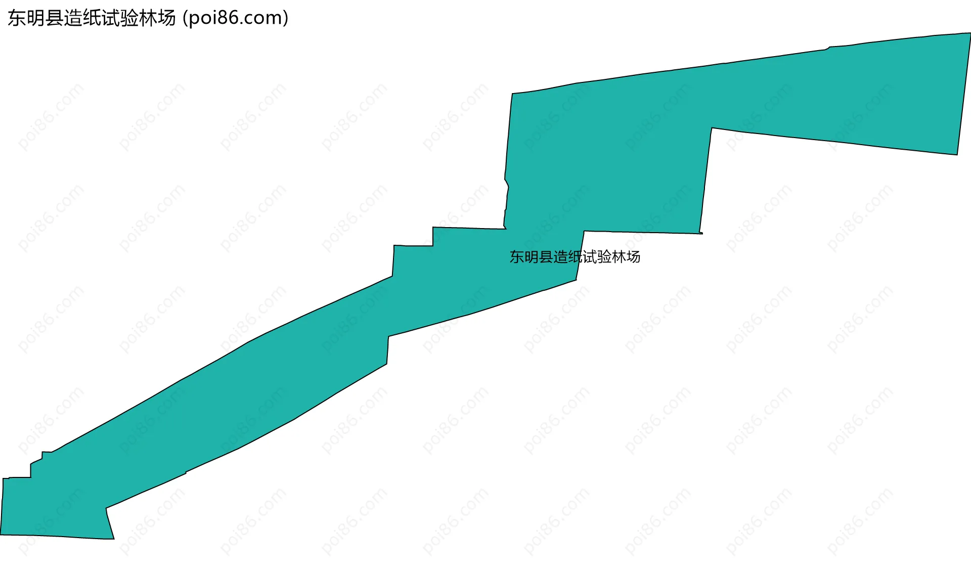 东明县造纸试验林场边界地图