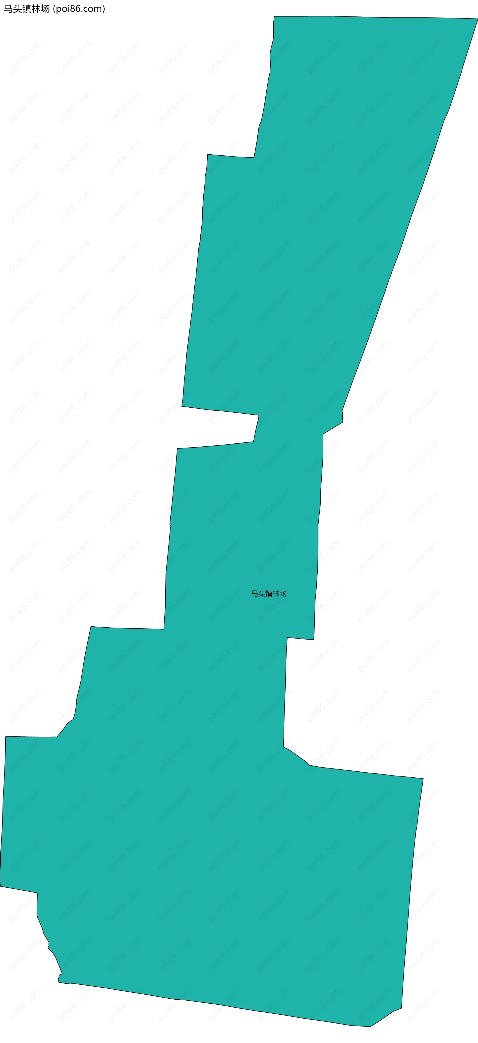 马头镇林场边界地图