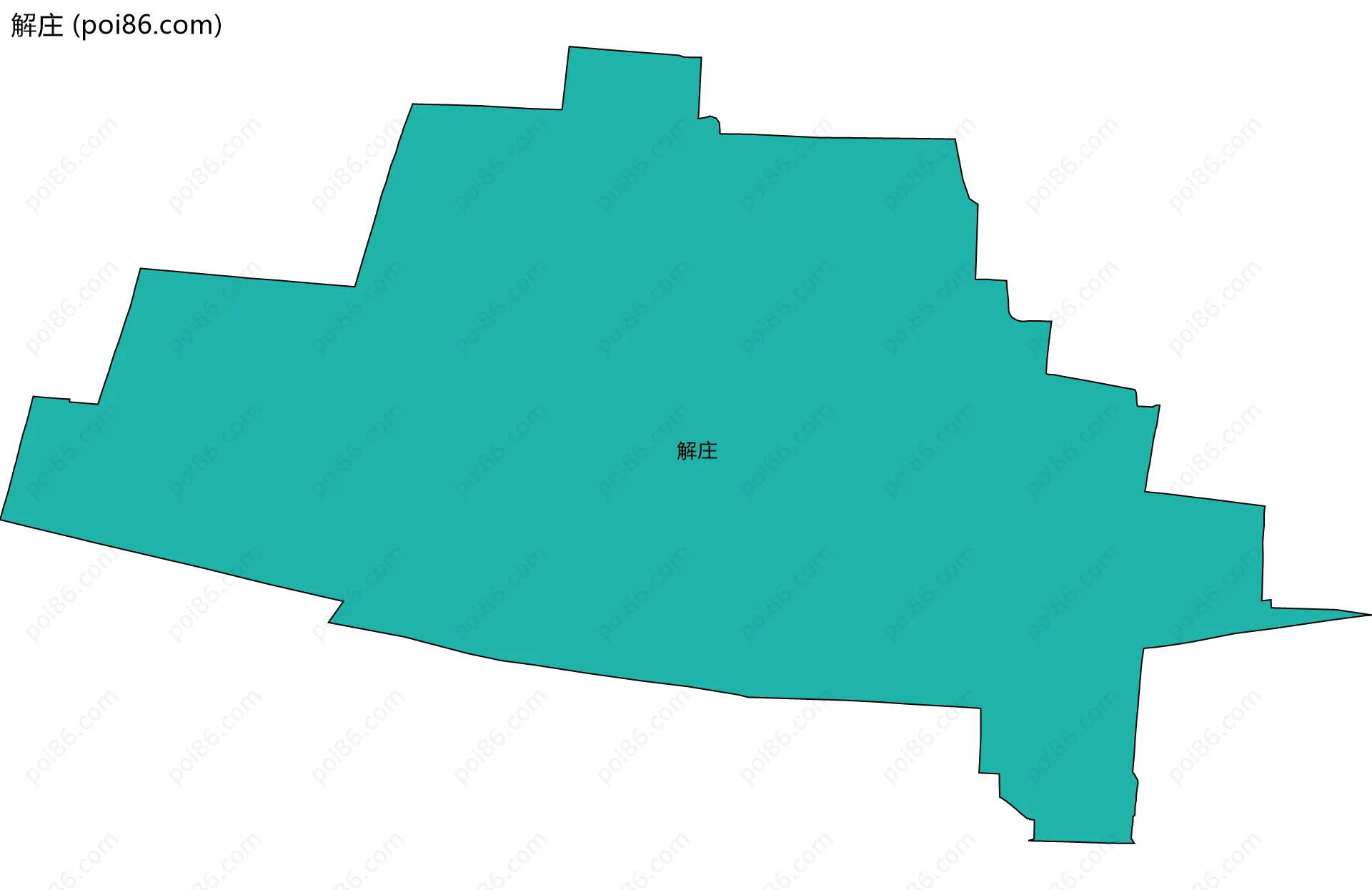 解庄边界地图