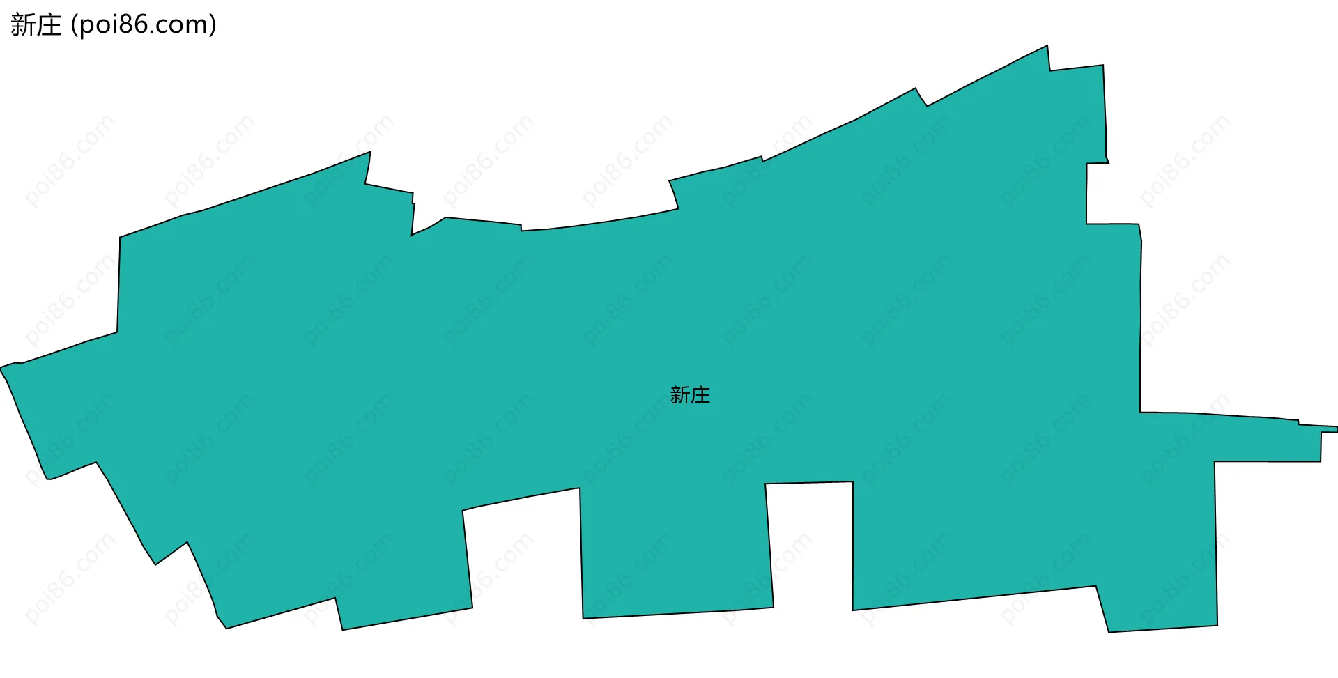 新庄边界地图