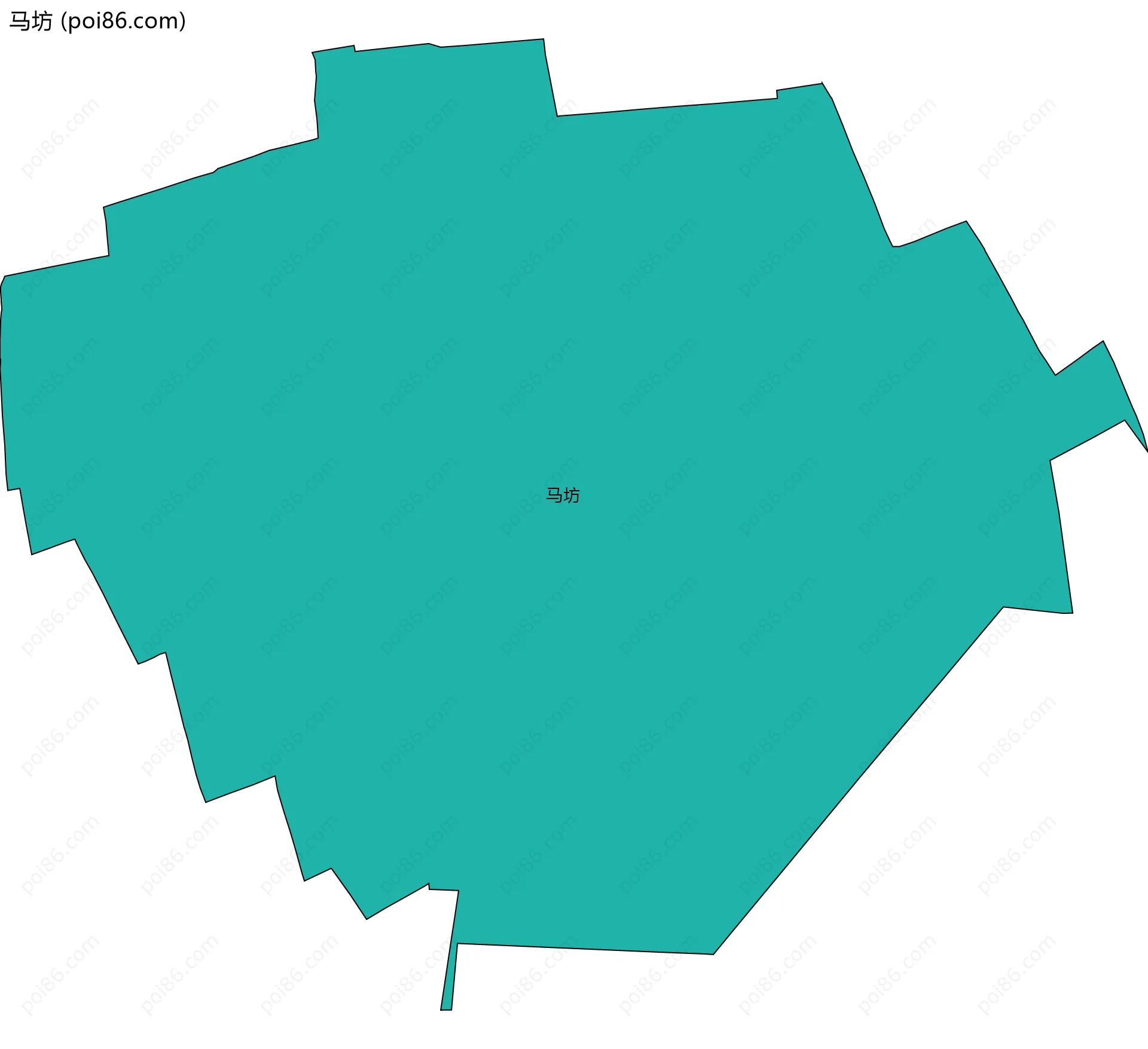马坊边界地图