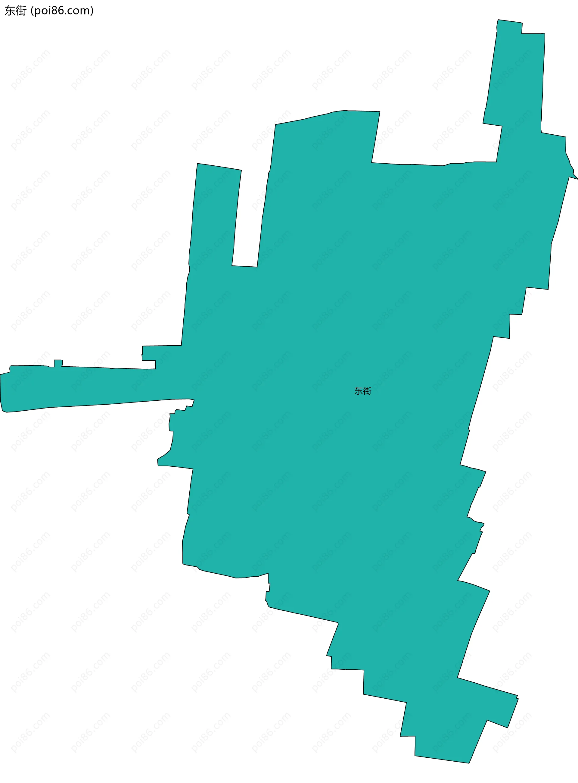 东街边界地图