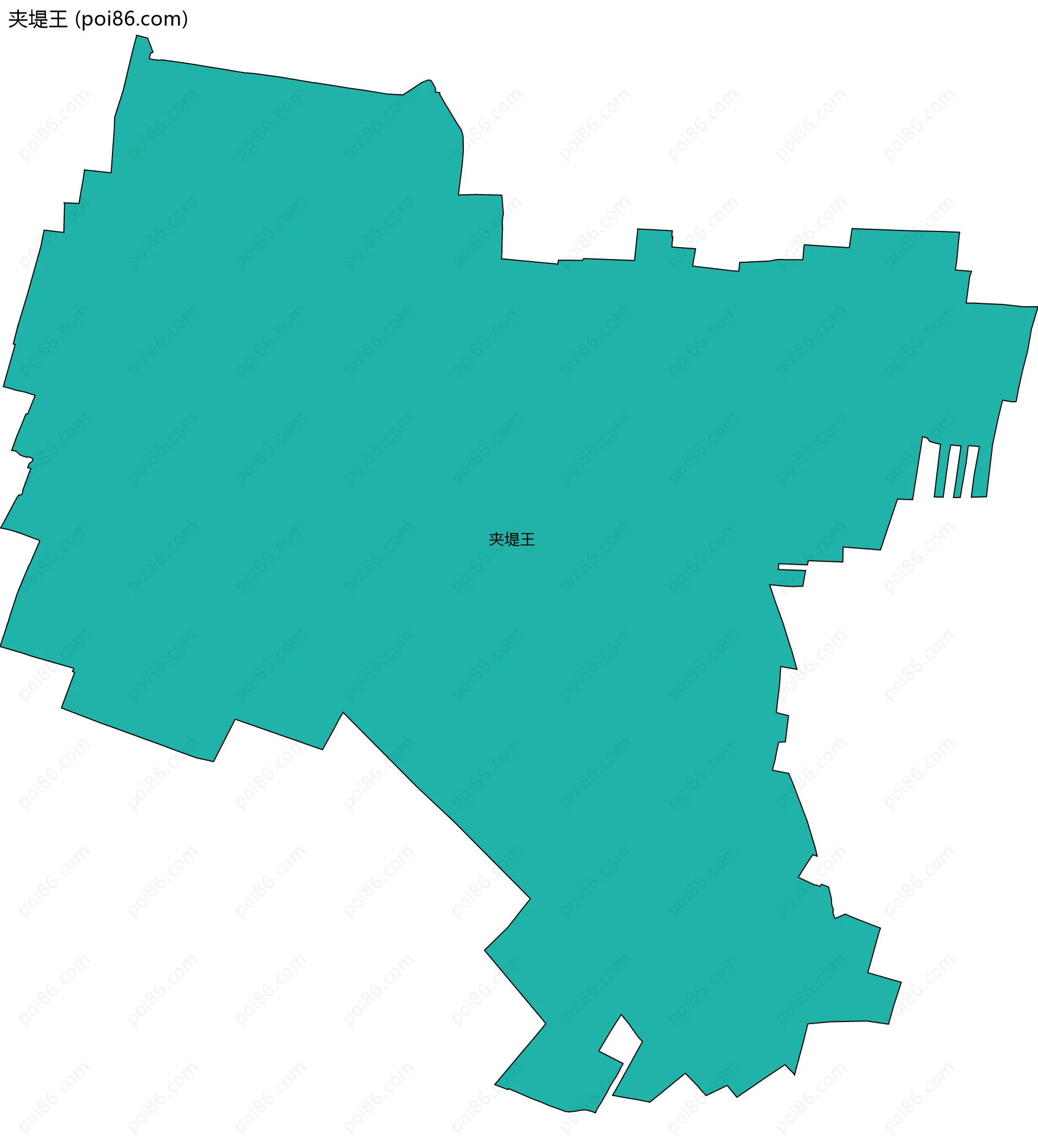 夹堤王边界地图