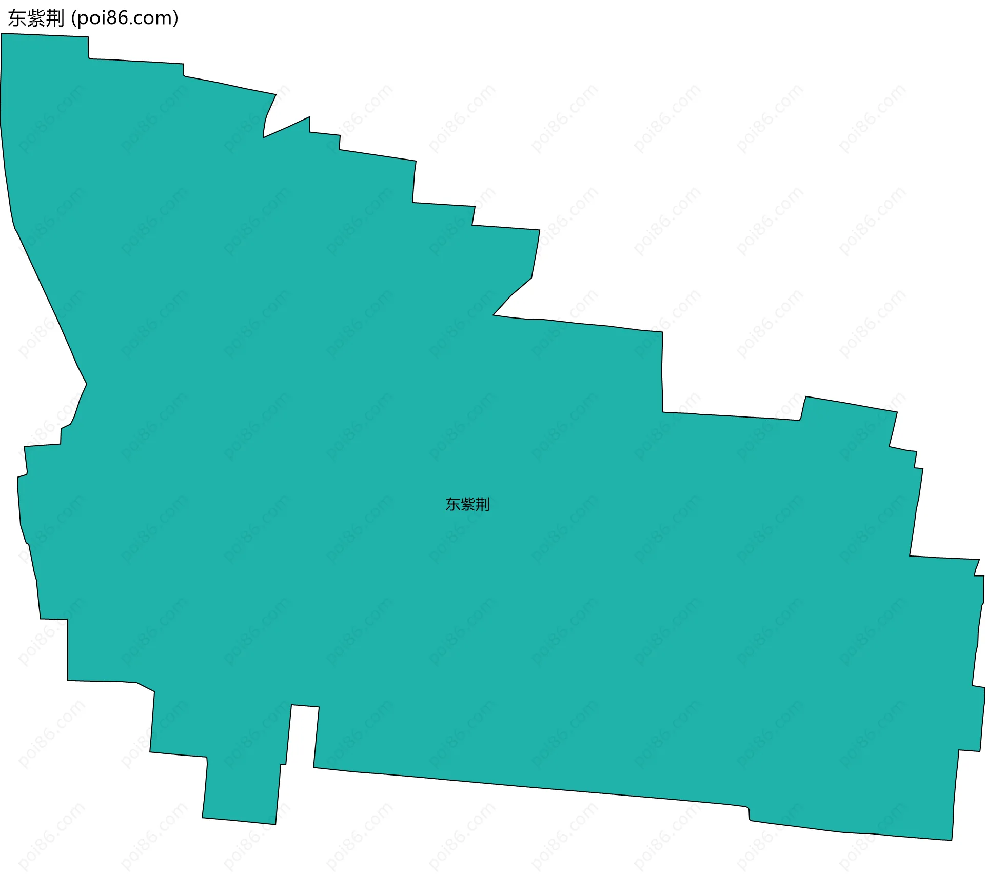 东紫荆边界地图