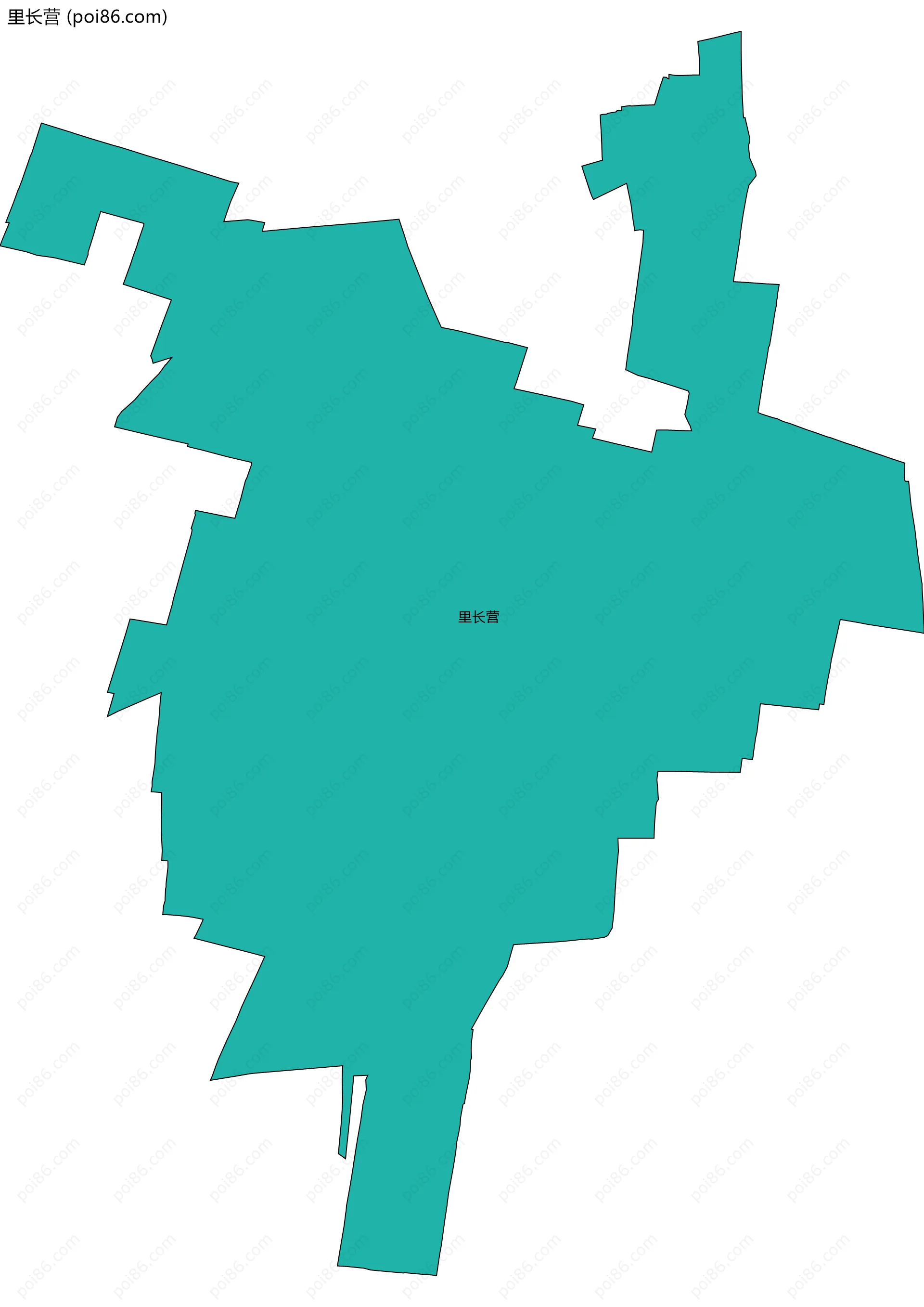 里长营边界地图