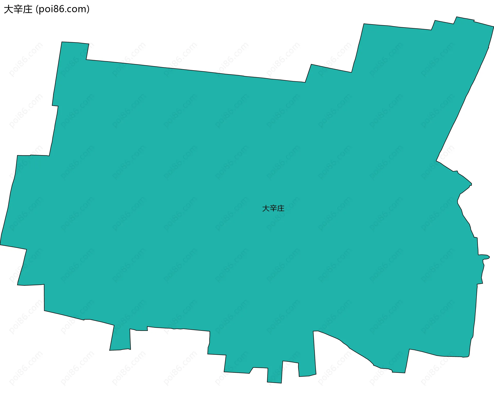 大辛庄边界地图