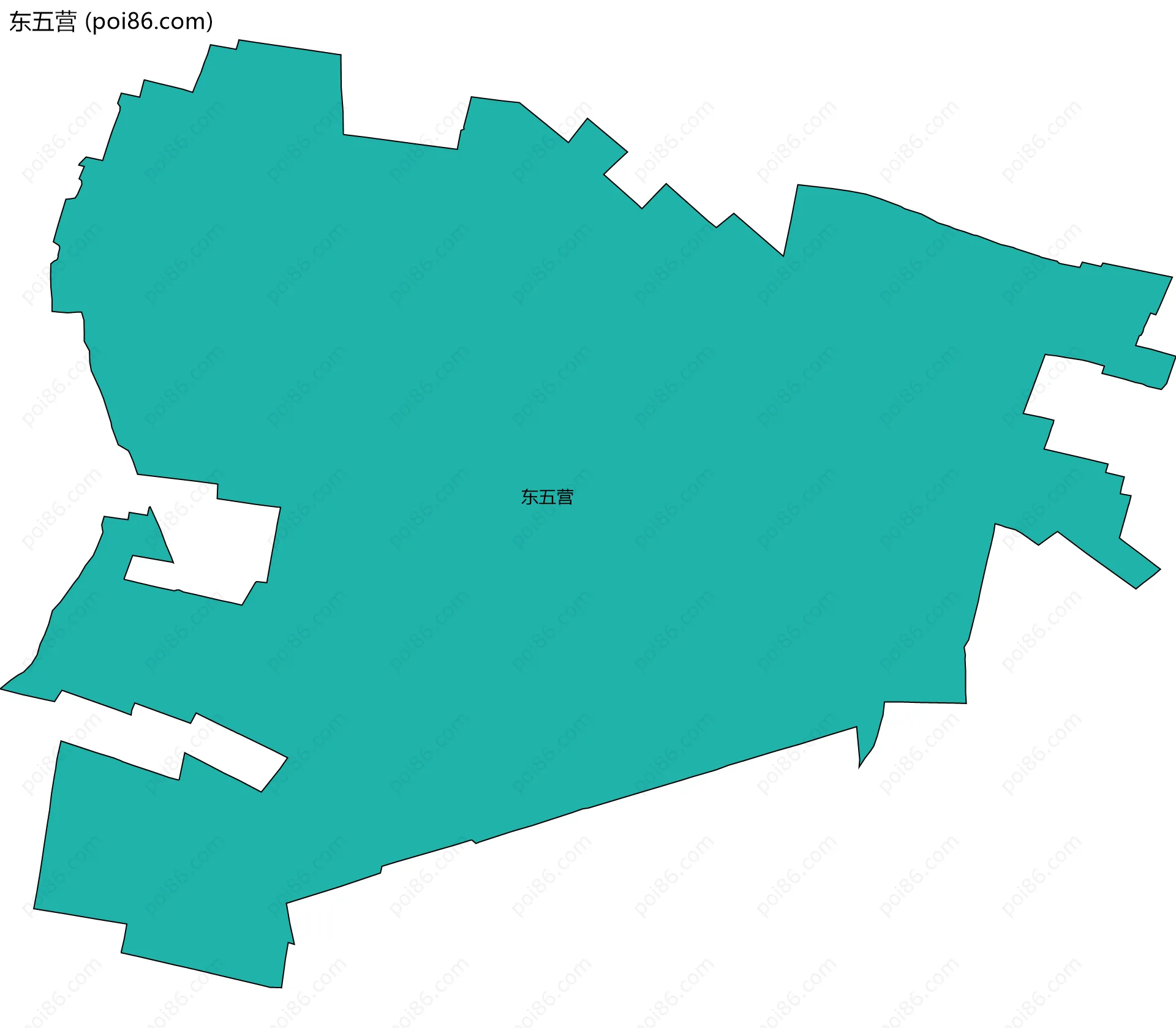 东五营边界地图