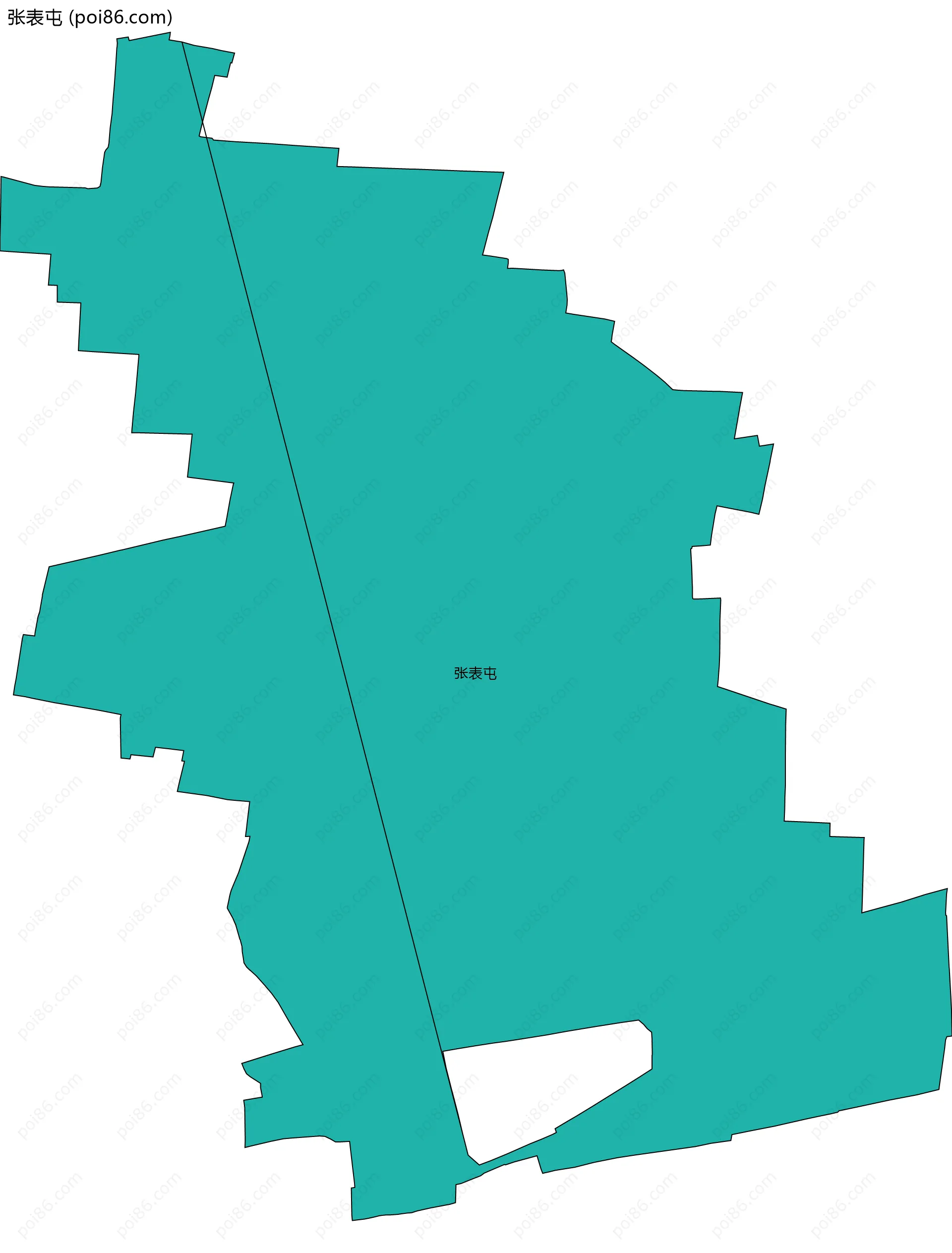 张表屯边界地图