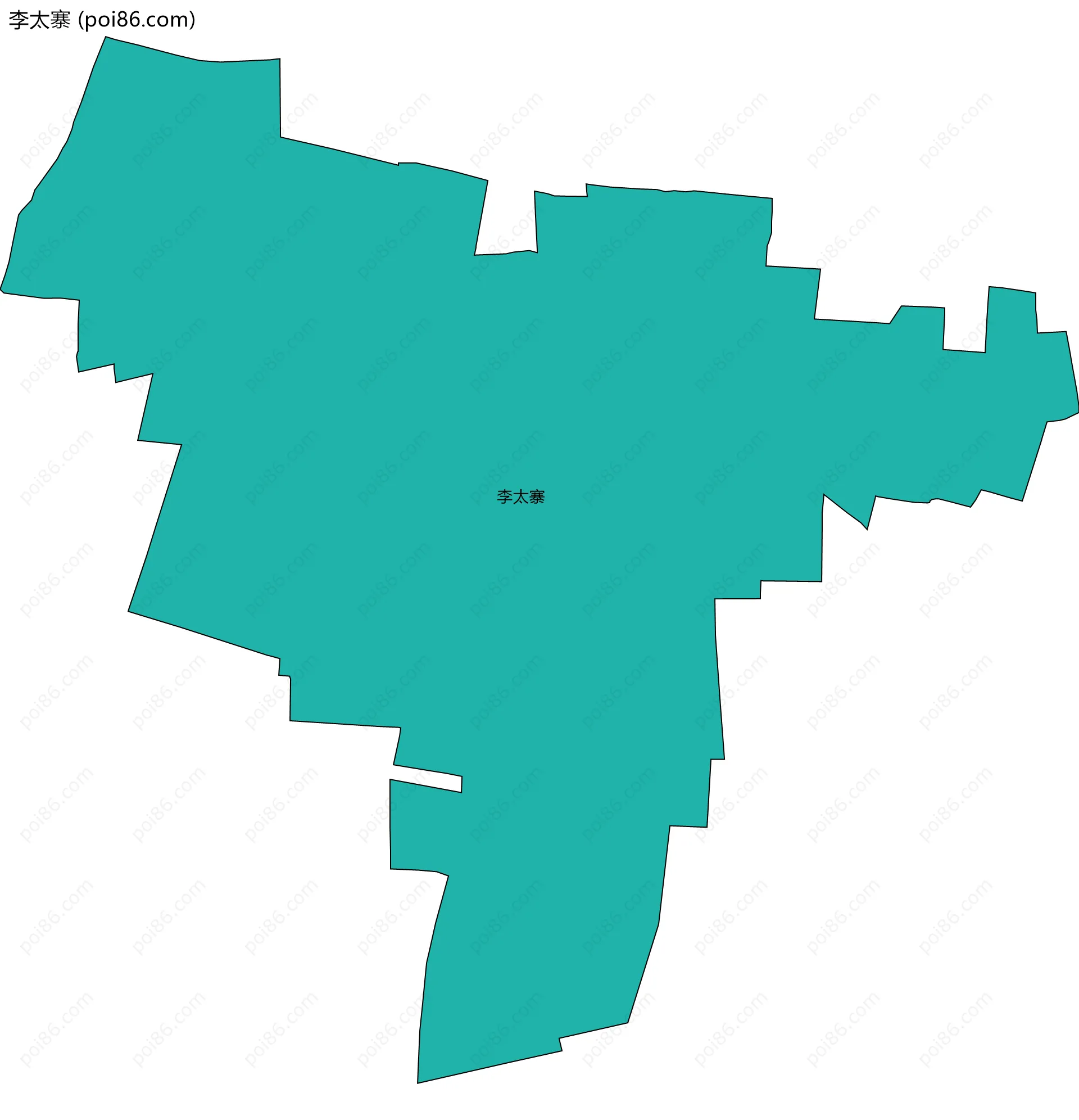 李太寨边界地图