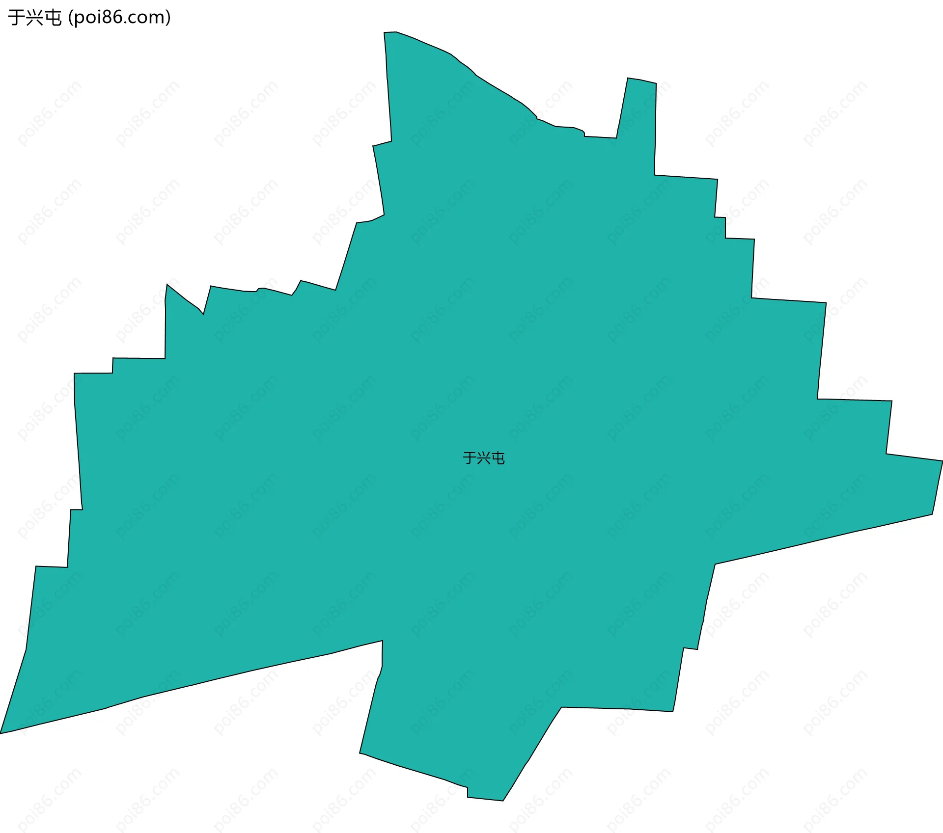于兴屯边界地图