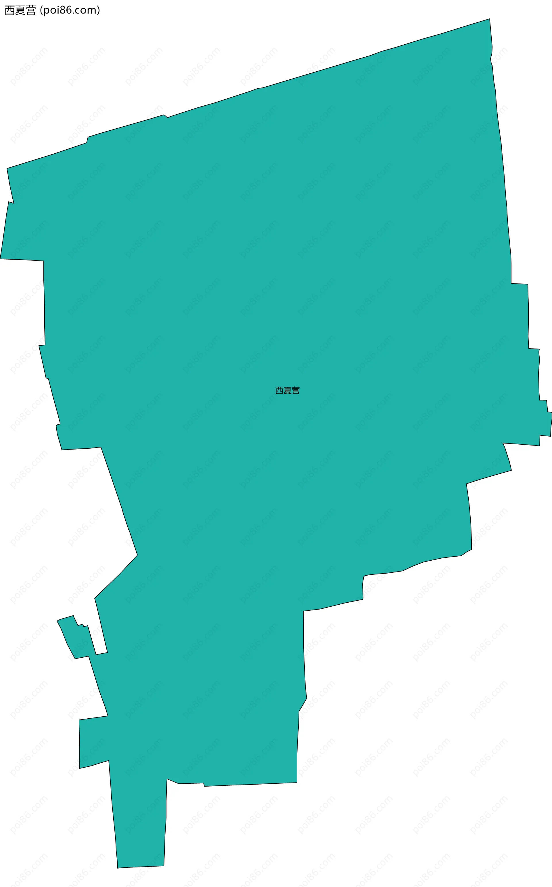 西夏营边界地图